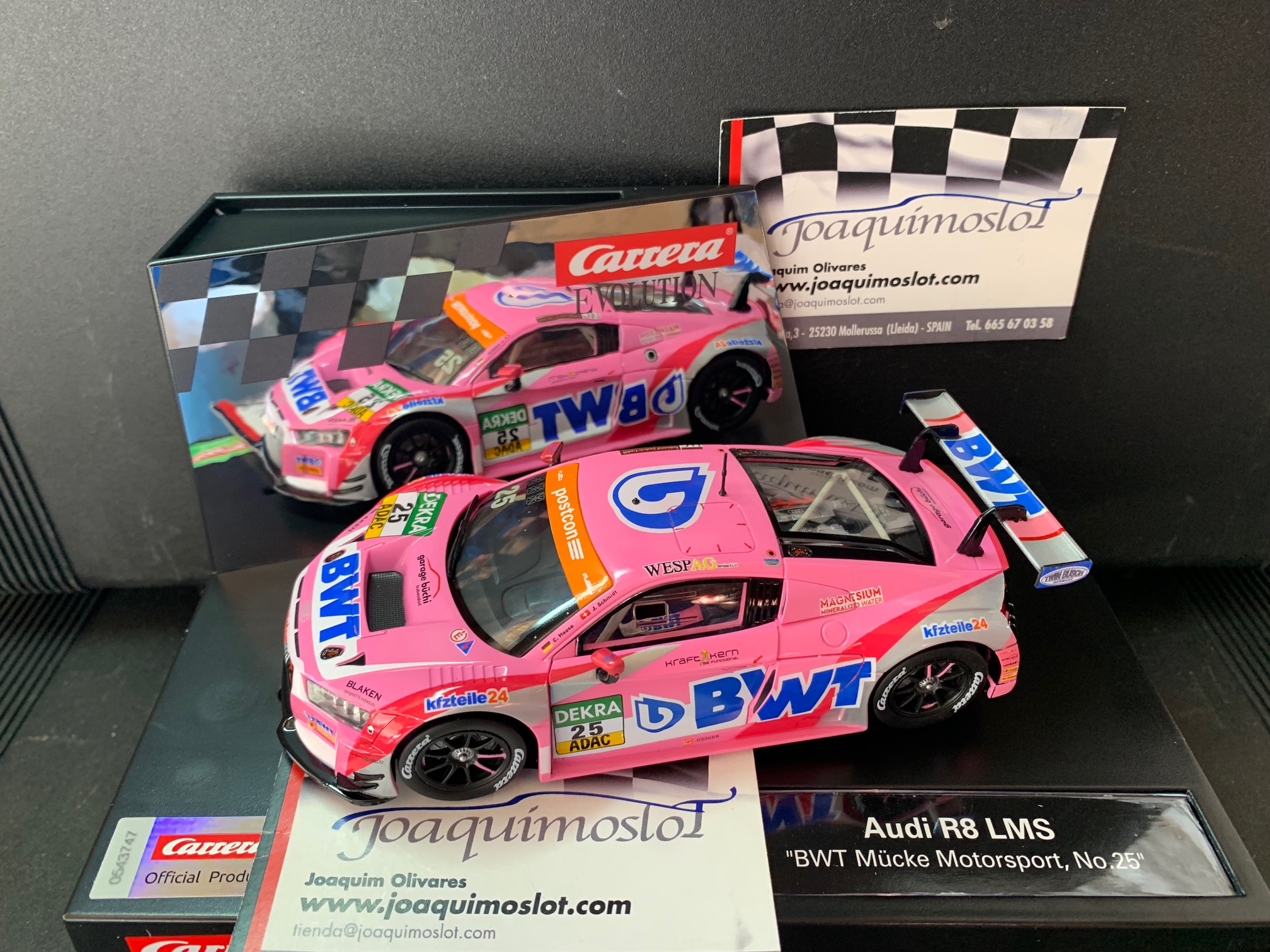 carrera evolution 27684 audi r8 lms "bwt mücke motorsport, no.25