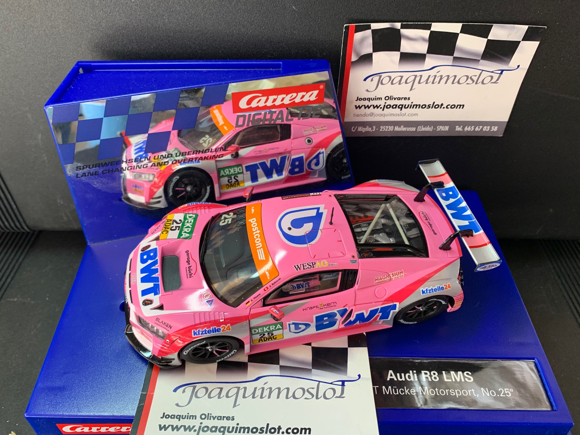 carrera digital 132 30972 audi r8 lms "bwt mücke motorsport, no.