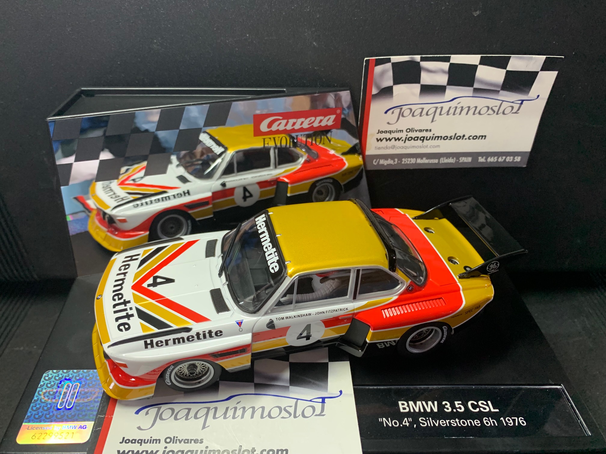 carrera evolution 27649 bmw 3.5 csl #4, 6h silverstone 1976