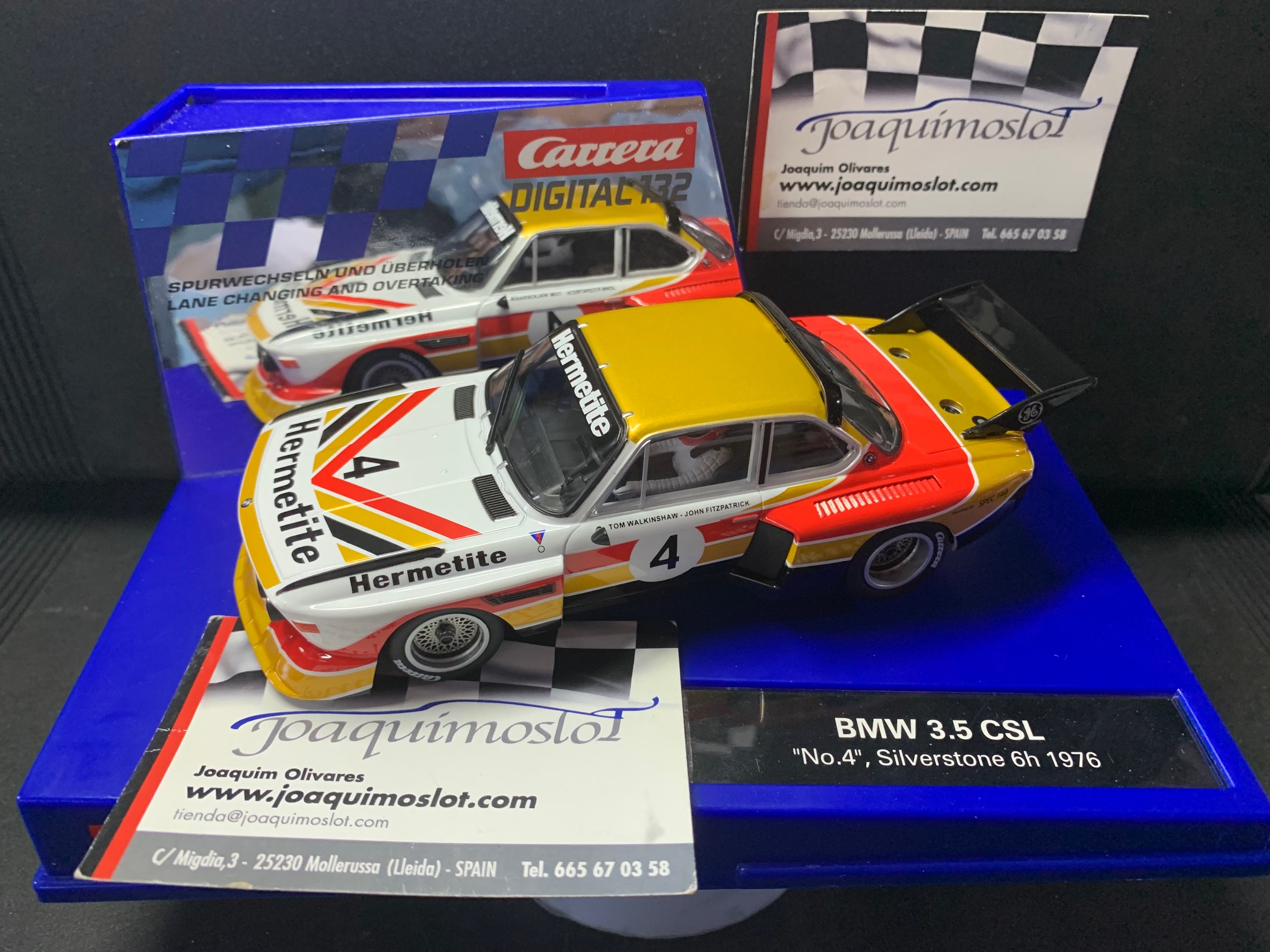 carrera digital 132 30956 bmw 3.5 csl "no.4", silverstone 6h 197