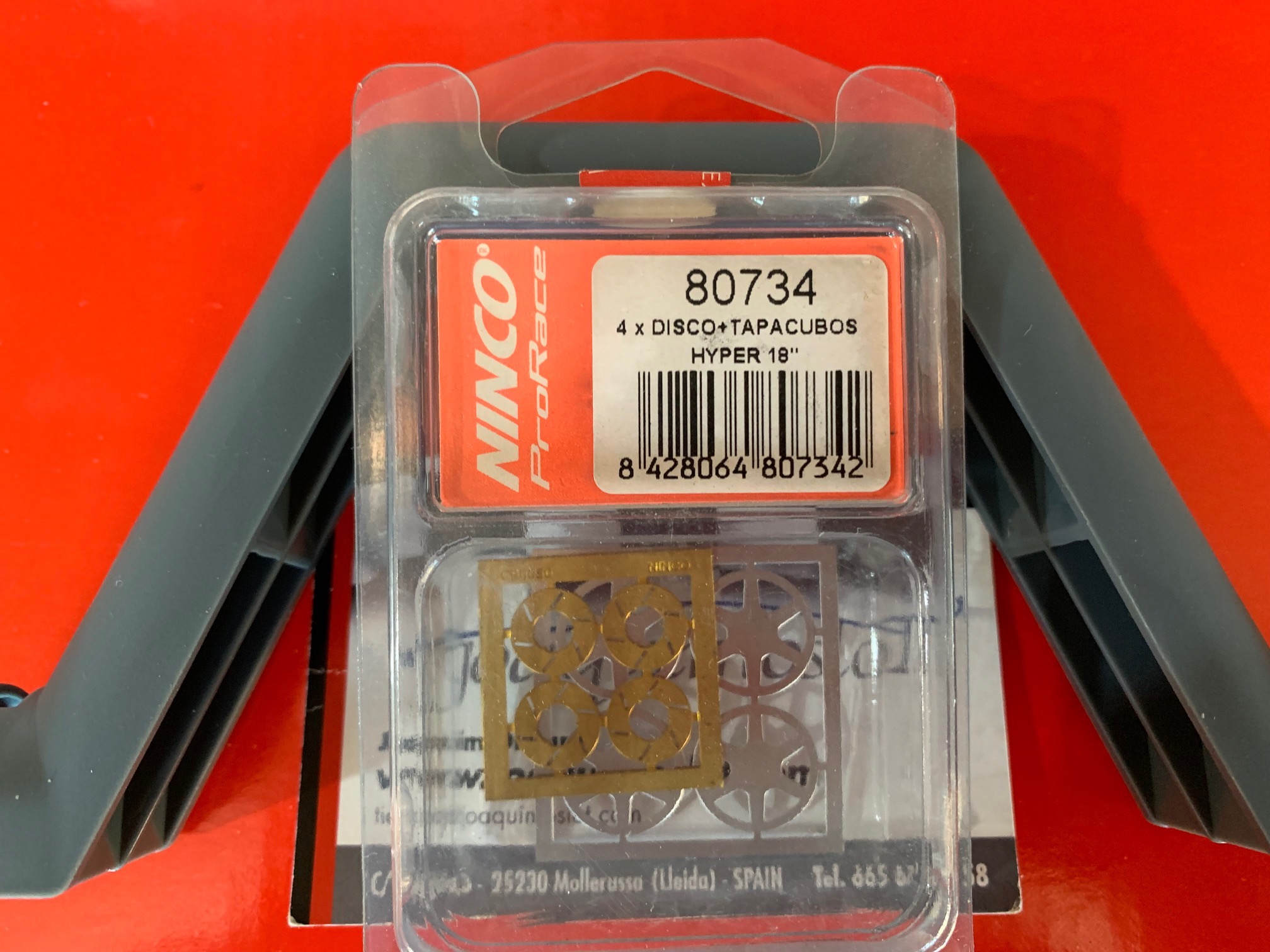 ninco 80734 4 x tapacubos + discos hyper 18"