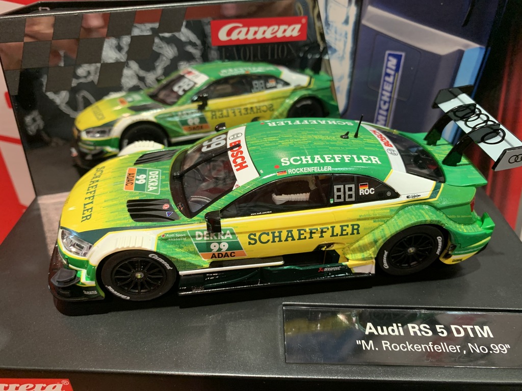 carrera evolution 27572 audi rs 5 #99 dtm schaeffler m.rockenfel