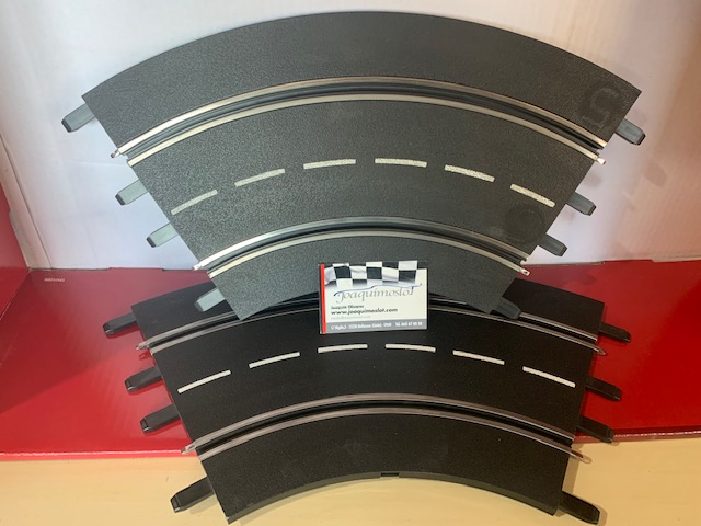 carrera evolution & digital 20571 pack 2 curvas 60º r1 usadas