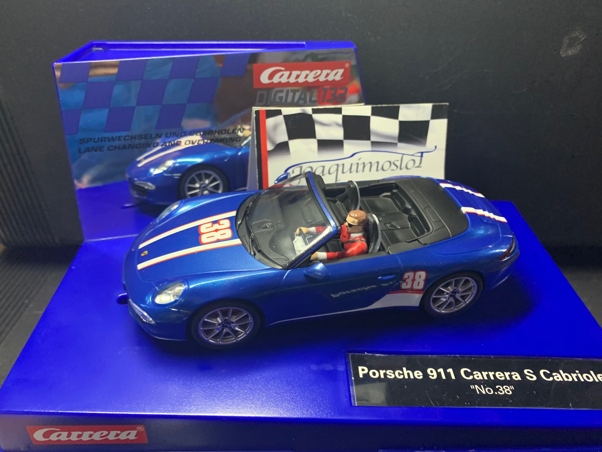 carrera digital 132 30789 porsche 911 carrera s cabriolet "no.38