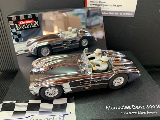 carrera evolution 25441 mercedes-benz 300 slr last of the silver