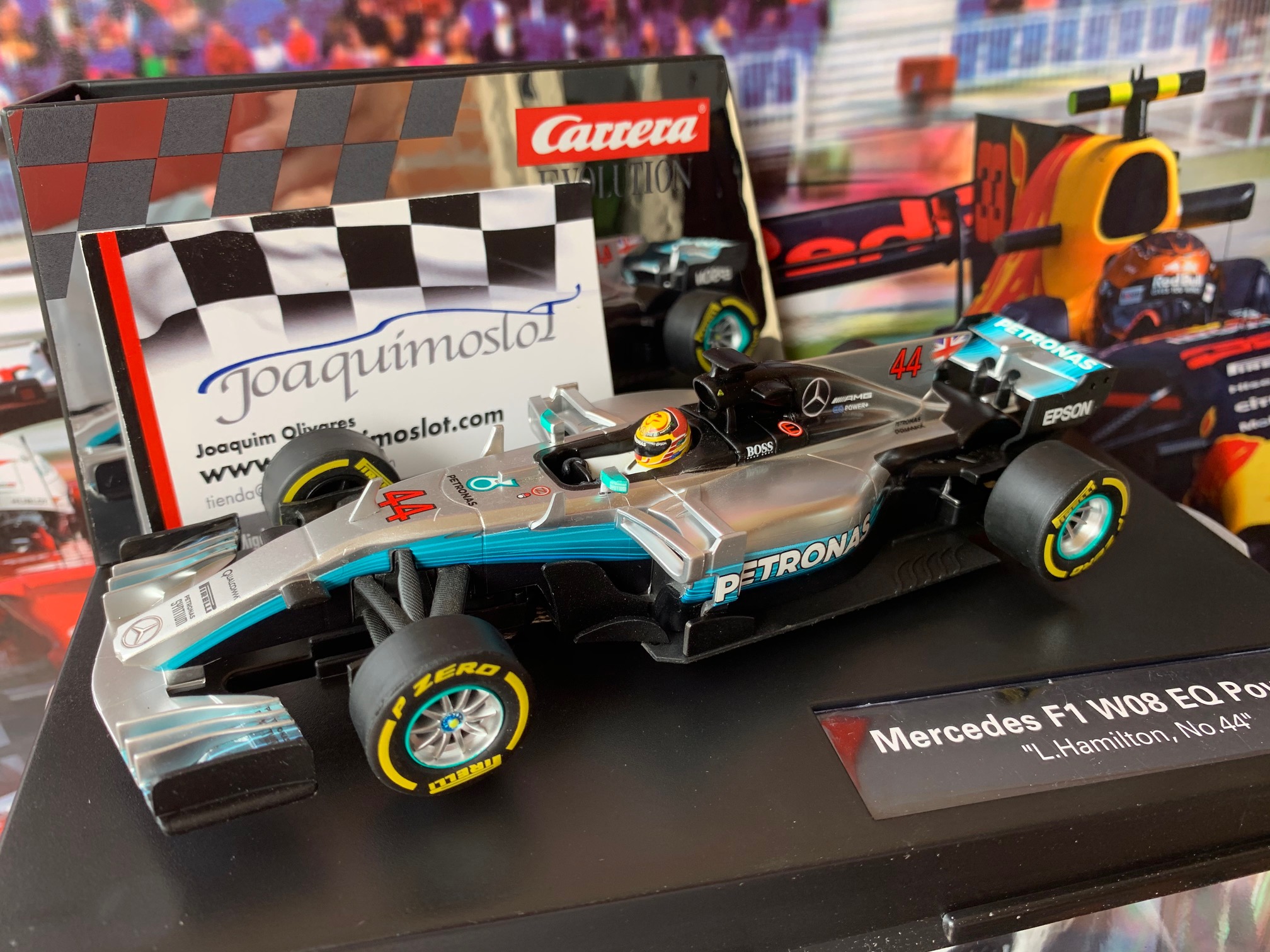 carrera evolution 27574 mercedes-benz f1 w08 lewis hamilton