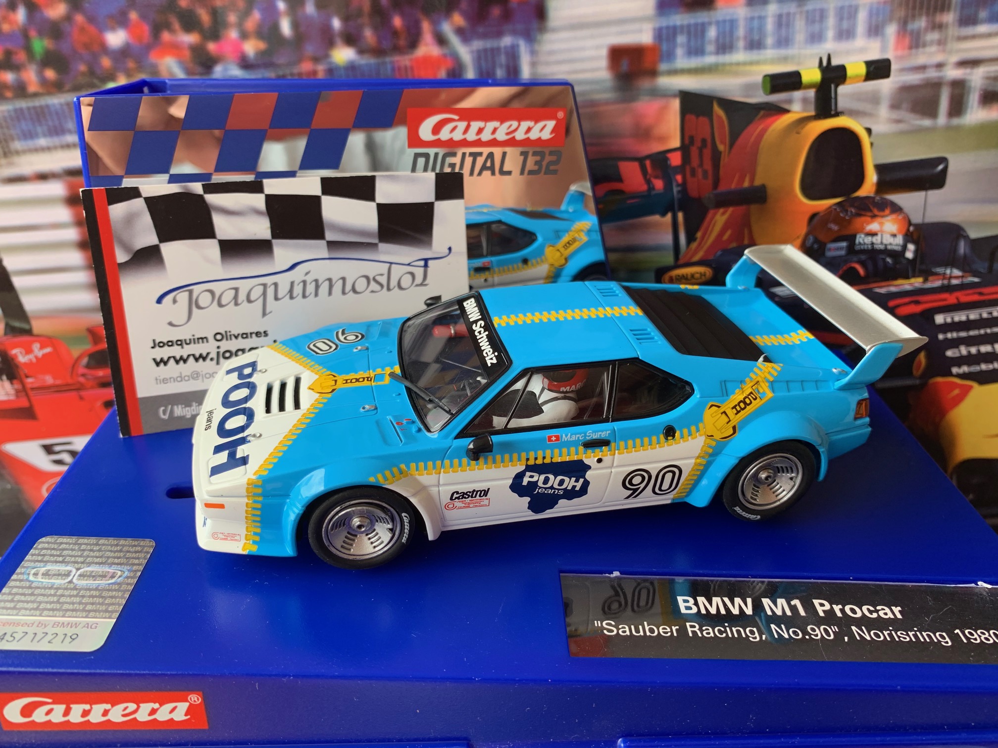 carrera digital 3083 bmw m1 procar "sauber racing, no.90", noris