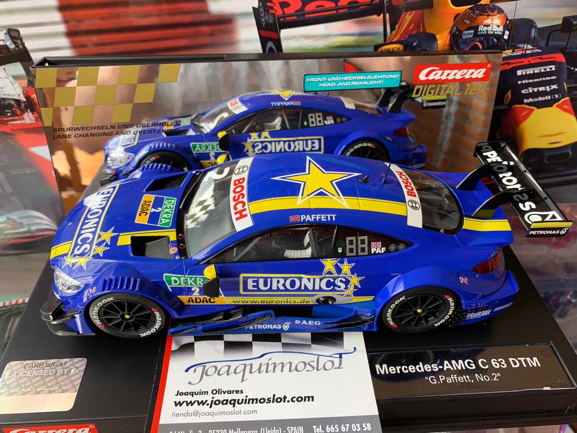 carrera digital 124 23844 mercedes-amg c 63 dtm paffett, nº2