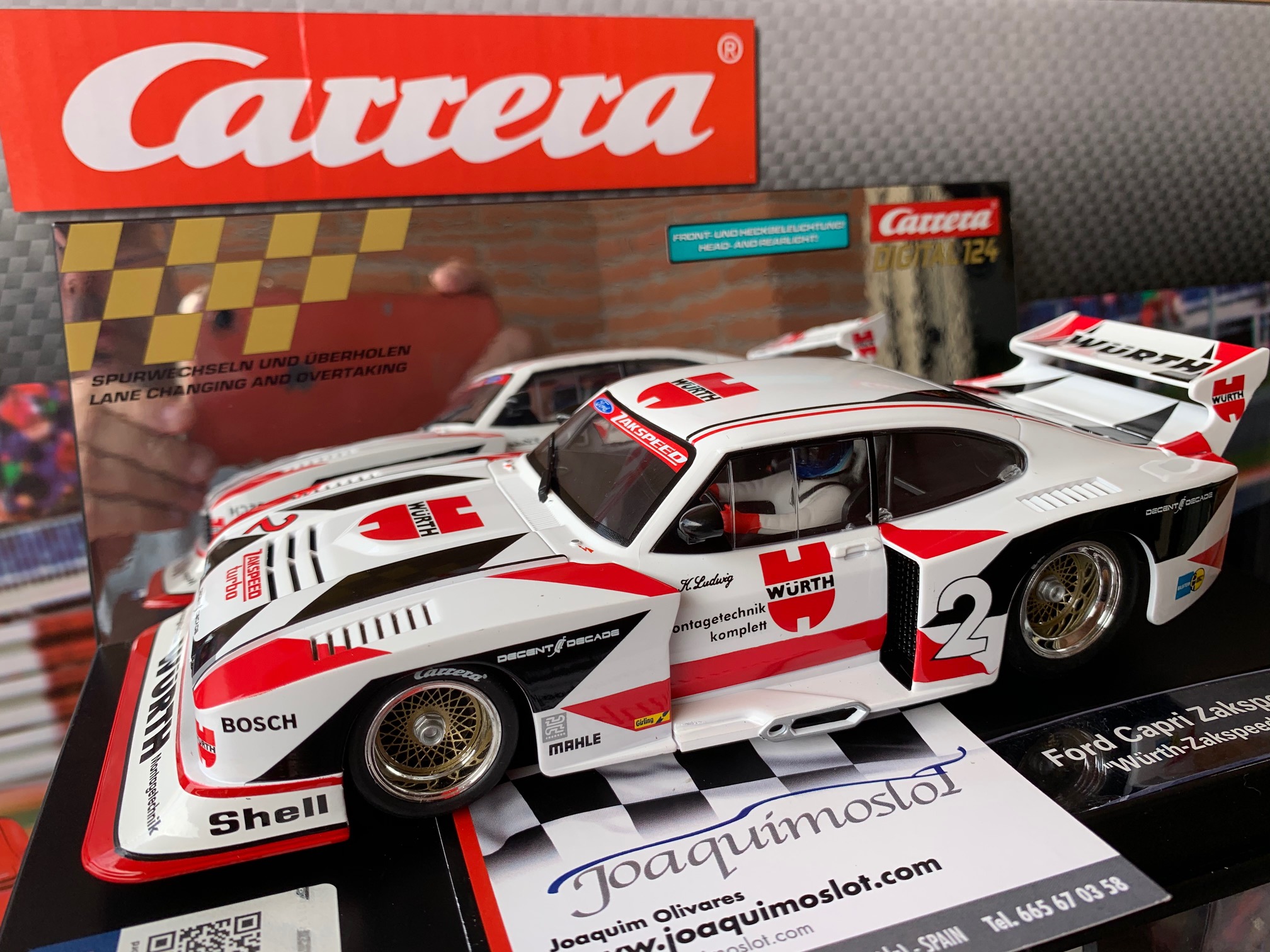carrera digital 124 23858 ford capri würth-zakspeed team nº 2
