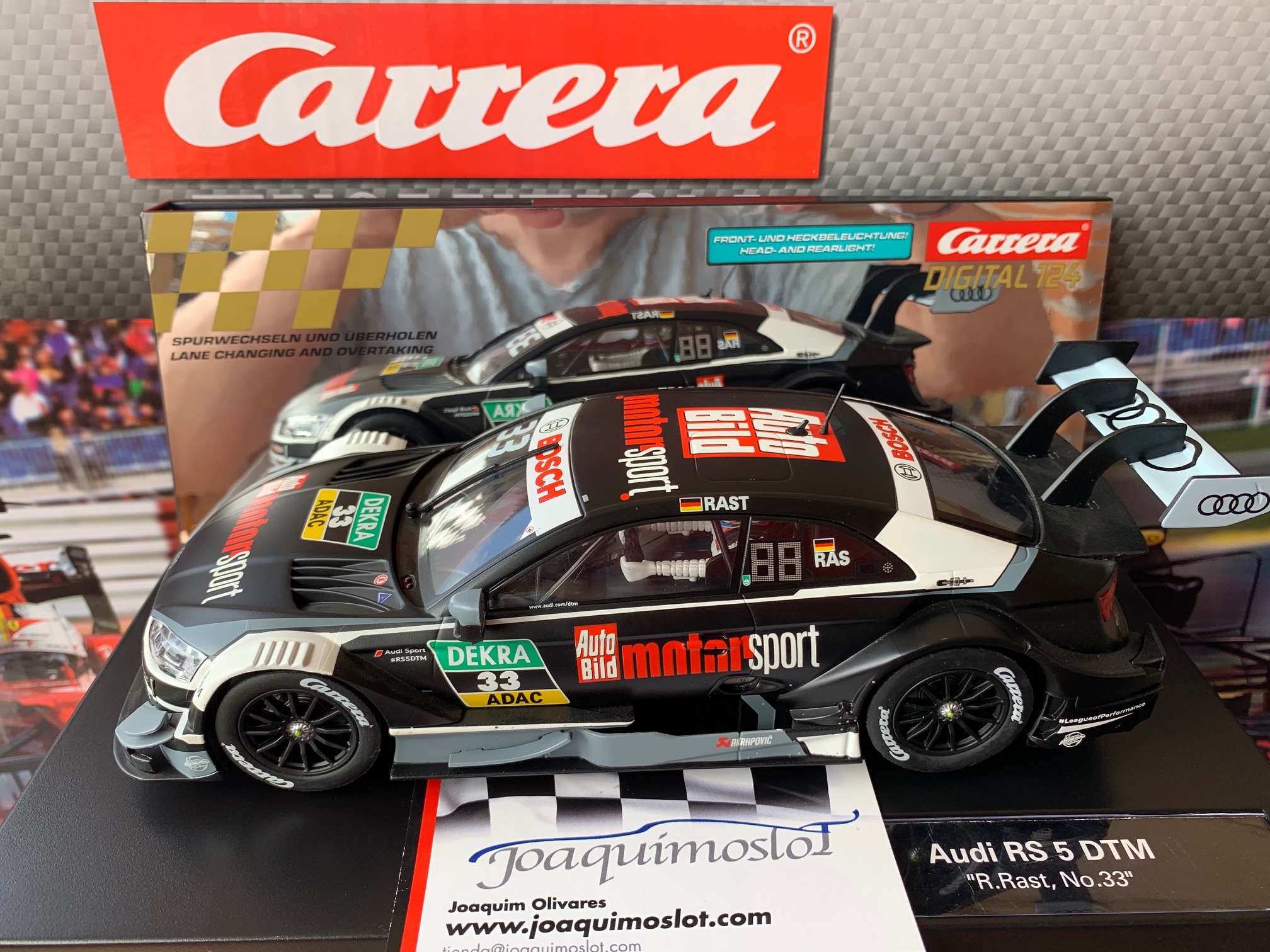 carrera digital 124 23847 audi rs 5 dtm â„ r. racing, n° 33