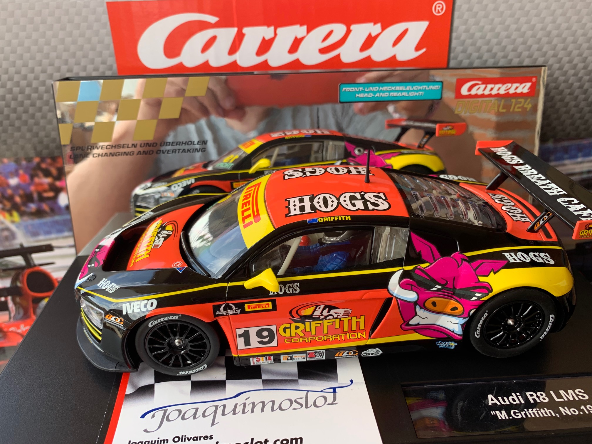 carrera digital 124 23861 audi r8 lms "m. griffith nº 19