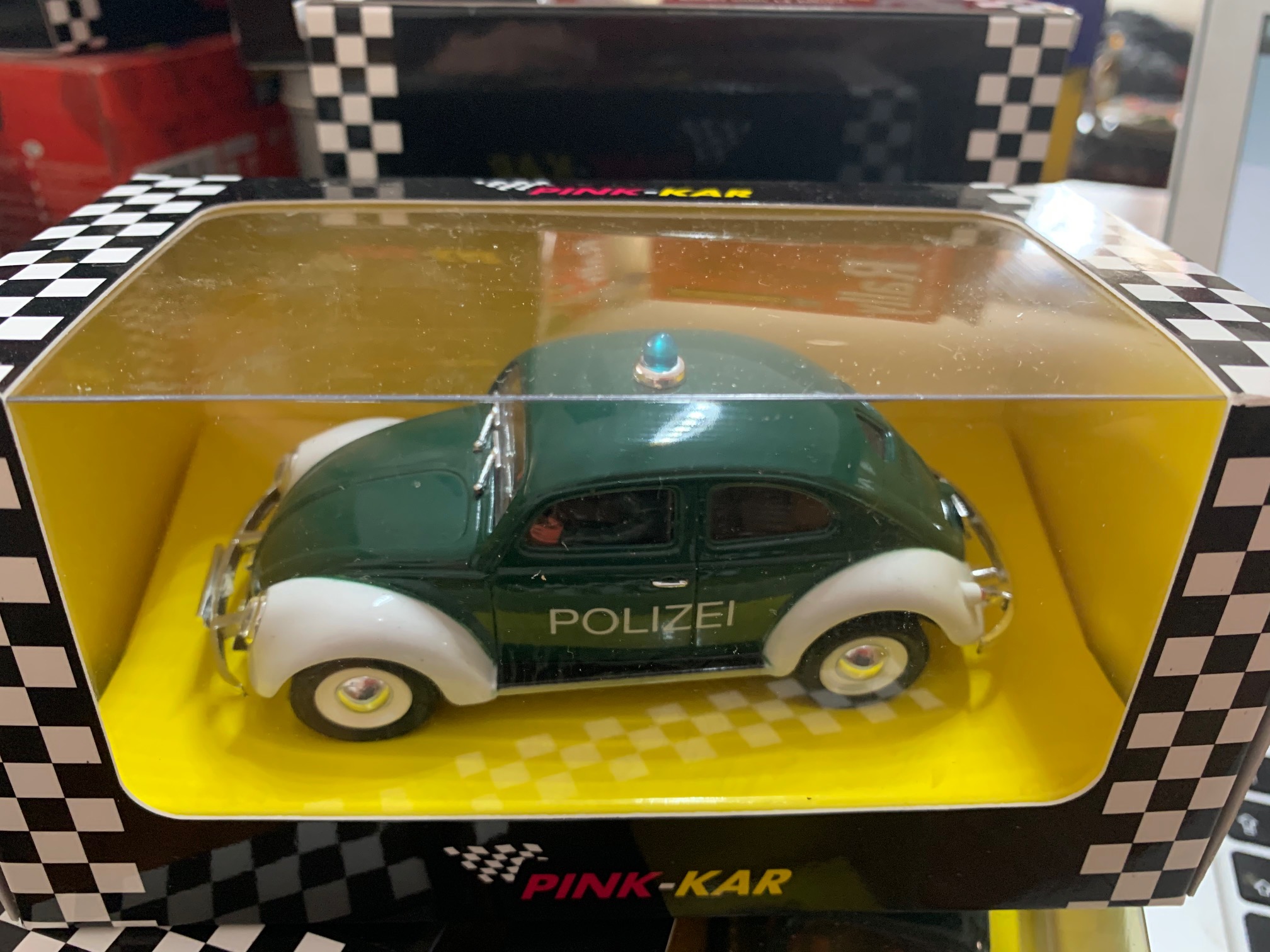 pink kar cv021  volkswagen beetle polizei