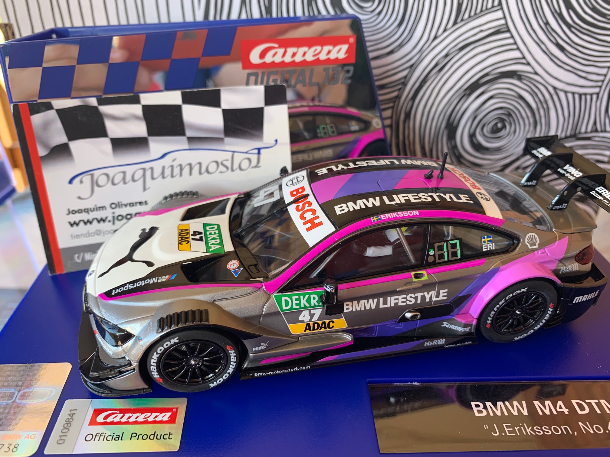 carrera digital 30882 bmw m4 dtm j.eriksson #47