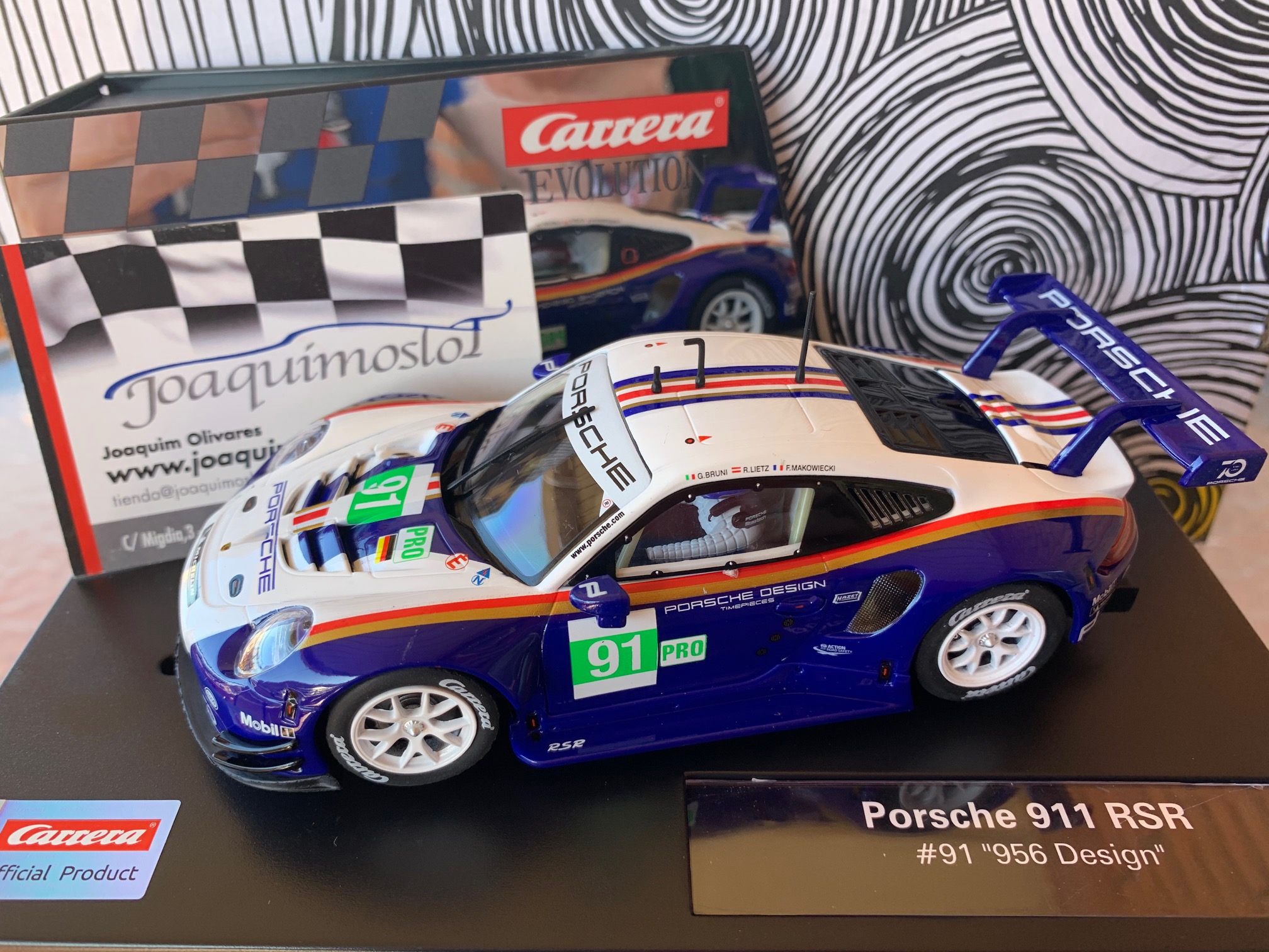 carrera 27608 porsche 911 rsr #91" 956 design"