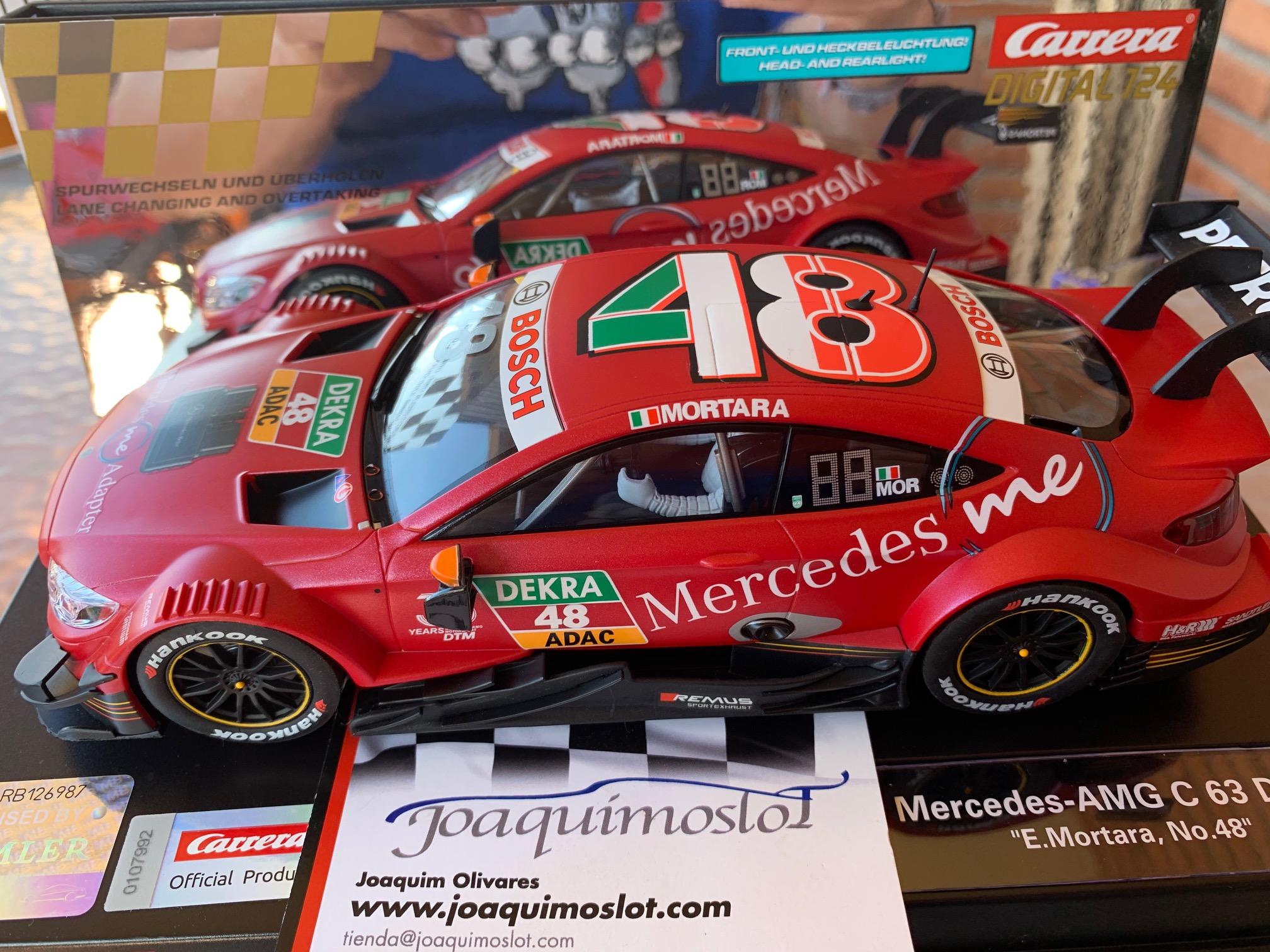 carrera digital 124 23882 amg mercedes c dtm 63 e.mortara