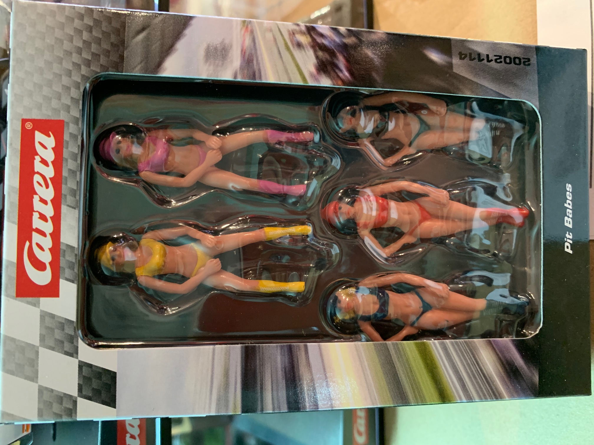 carrera 21114 set de 5 figuras, pit babes carrera 1/32