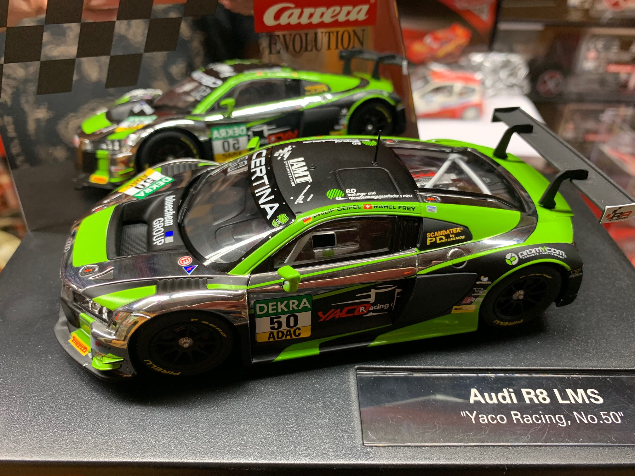carrera evolution 27546 audi r8 lms " yaco racing, n° 50"