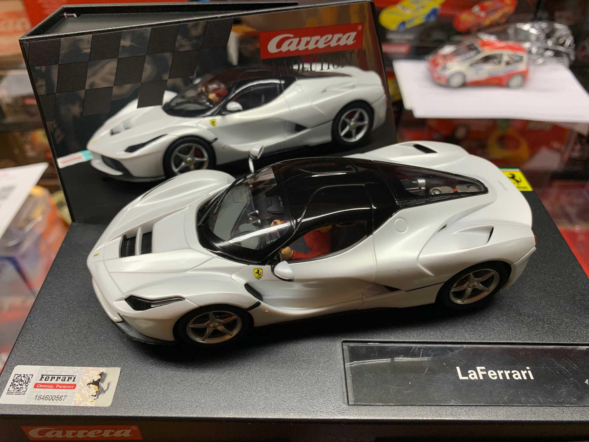 carrera evolution 27478 la ferrari blanco