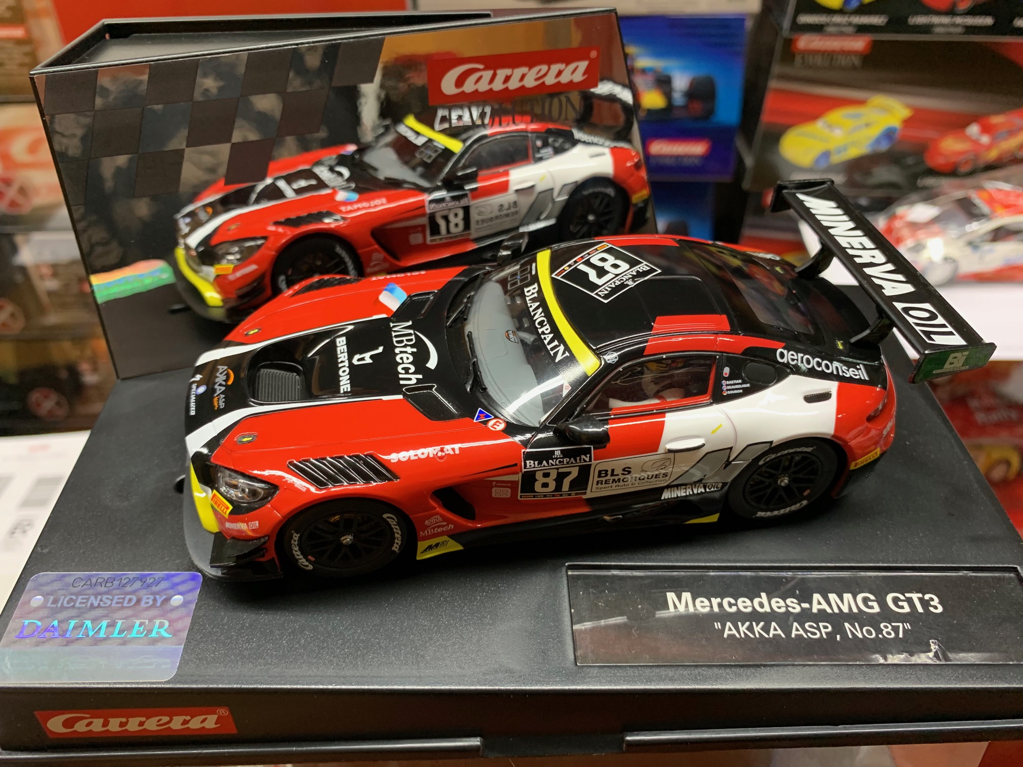 carrera evolution 27578 mercedes-amg gt3 "akka asp, no.87"