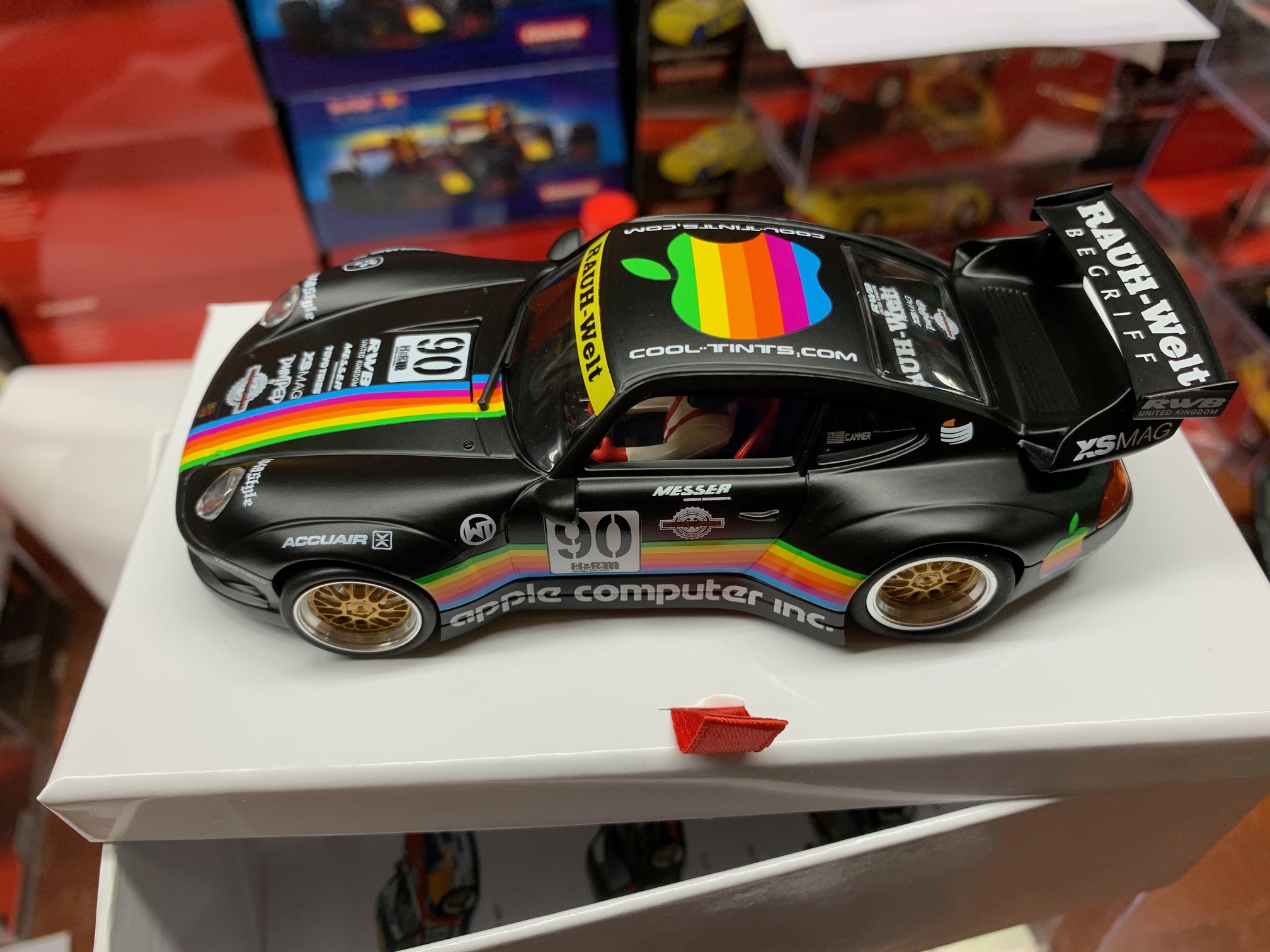 revoslot porche 911 gt2 - rwb black apple #90