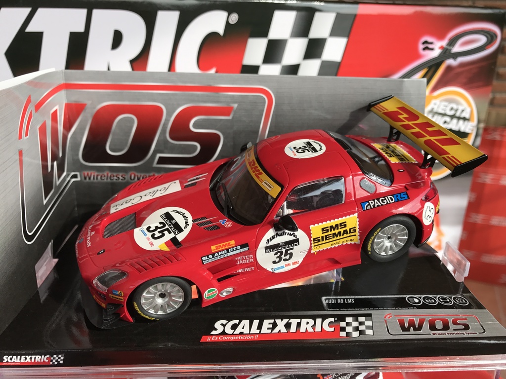 exclusivo mercedes sls scalextric wos "dhl"