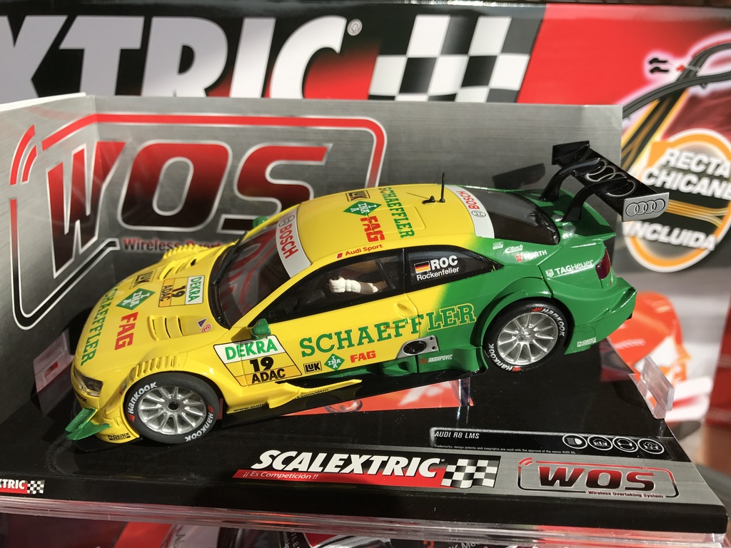 exclusivo audi a5 dtm " rockenfeller" scalextric wos