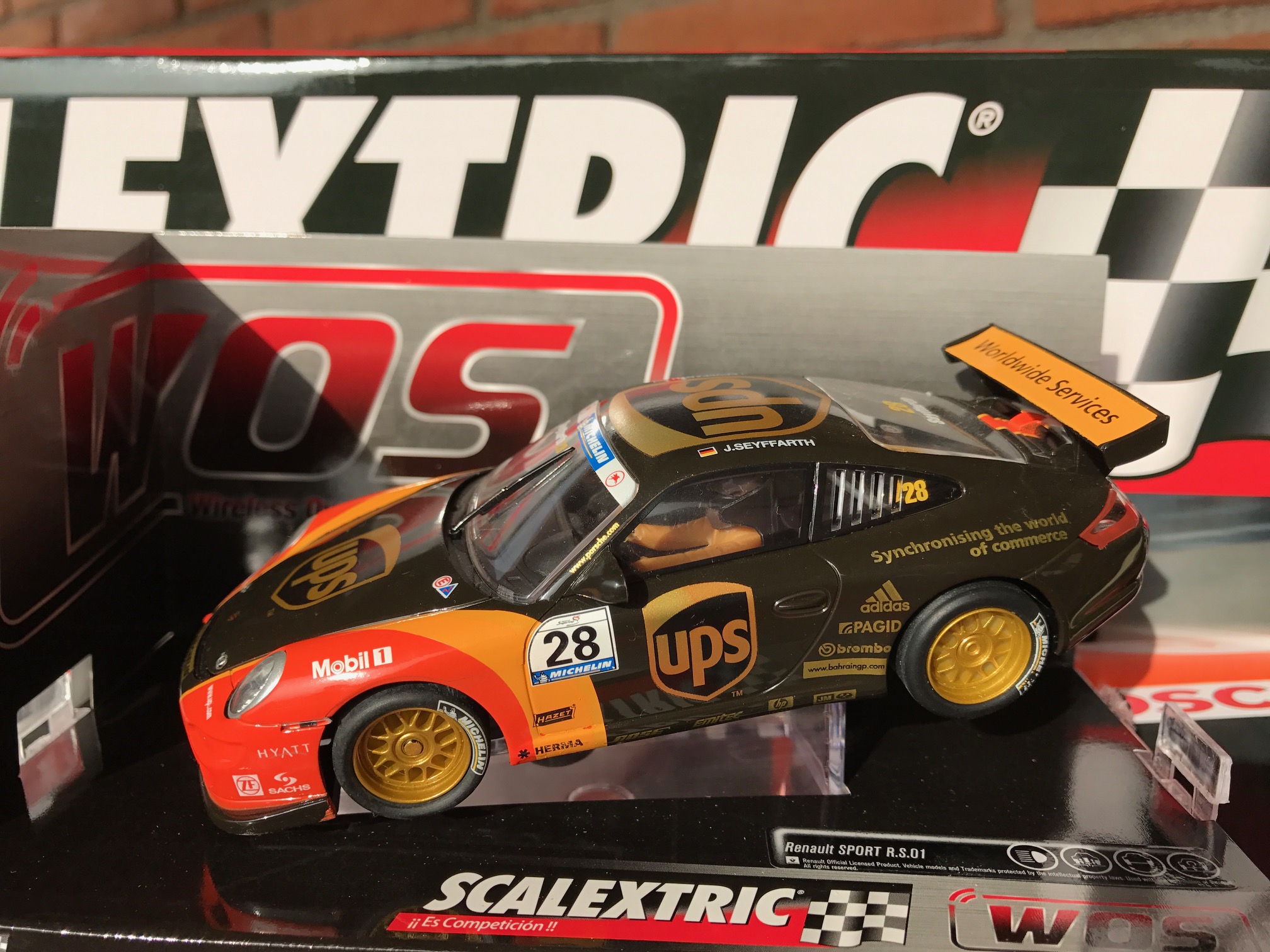 exclusivo porche 911 gt scalextric wos " ups "