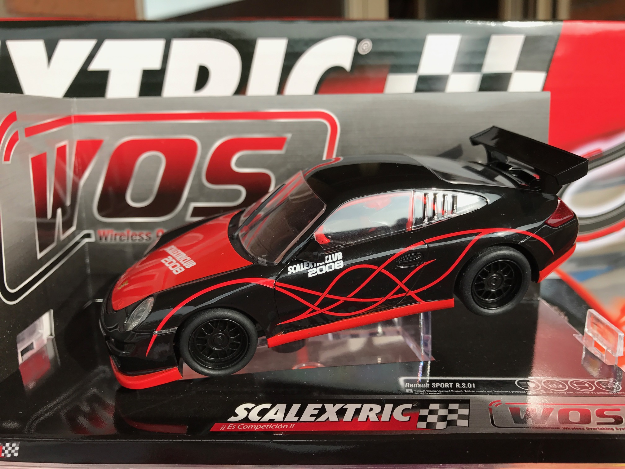 exclusivo porche 911 gt scalextric wos "club 2008"