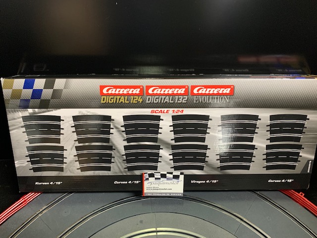 carrera 1/24 1/32 20578 curva 4/ 15º 12 unid pack