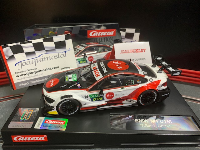carrera evolution 27693 bmw m4 dtm "t. glock, no.16"