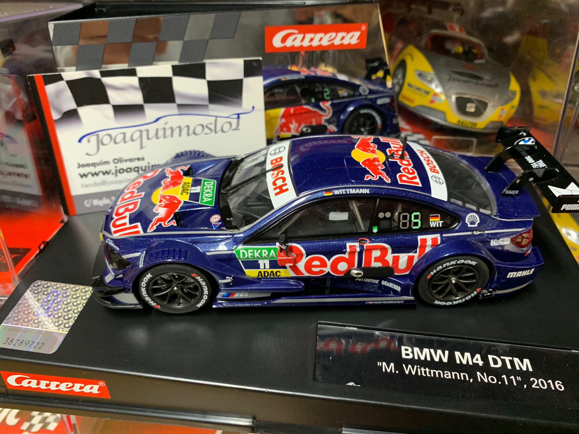 carrera evolution 27541 bmw m4 dtm 'm.wittmann nº 11