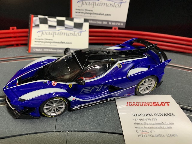 carrera ferrari xxx azul #27 analógico