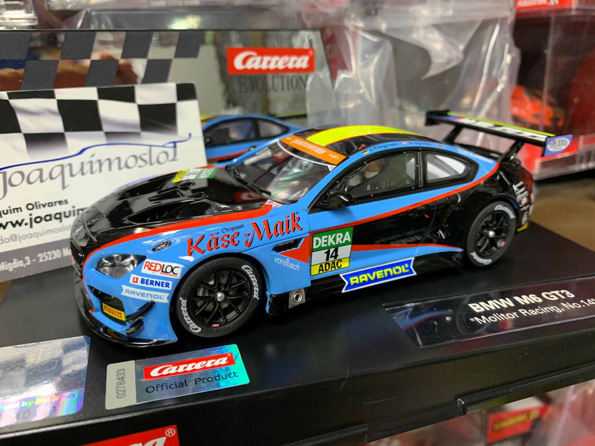 carrera evolution 27622 bmw m6 gt3 molitor racing