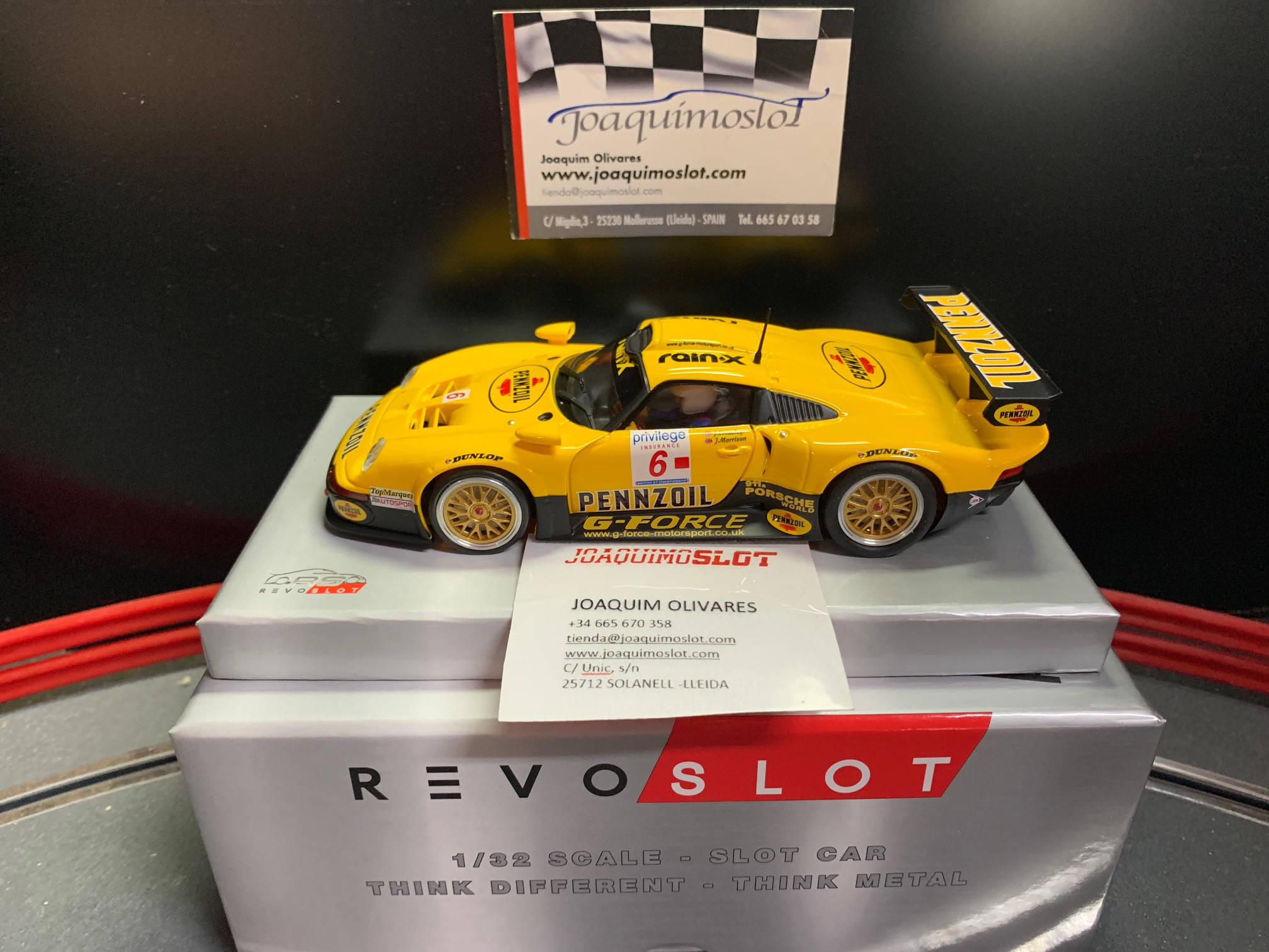 revoslot rs0104 porsche 911 gt1 - g-force motorsport n.6 - spa 1