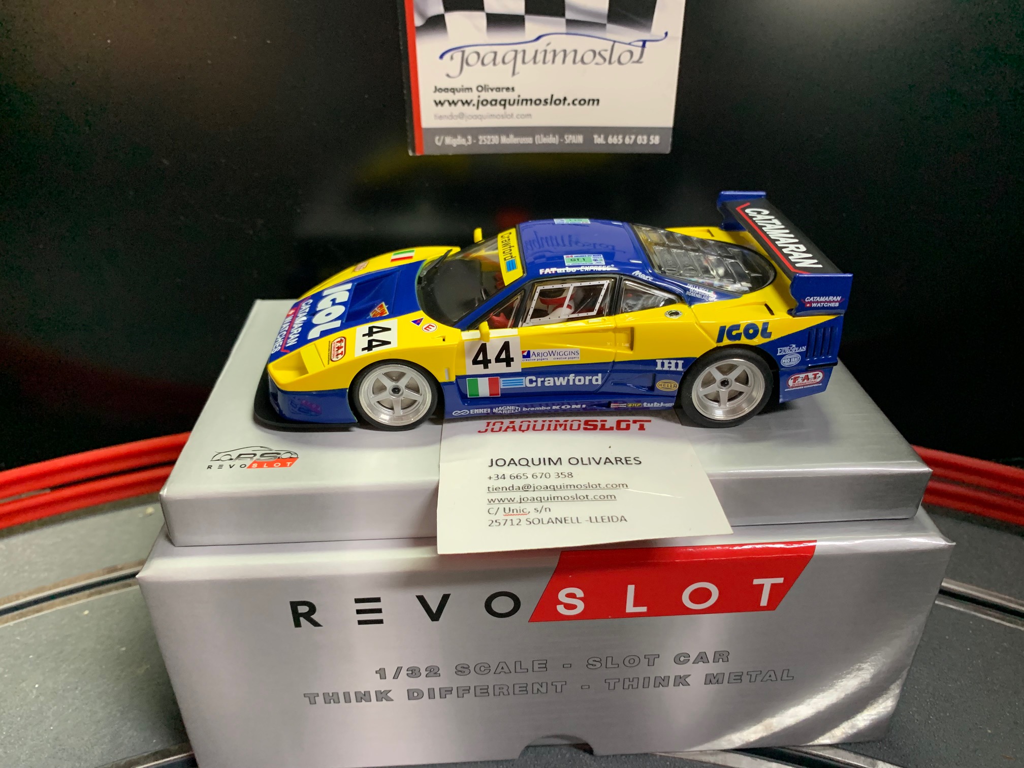 revoslot rs0106 ferrari f40 - 24h le mans 1996 - team igol n.44