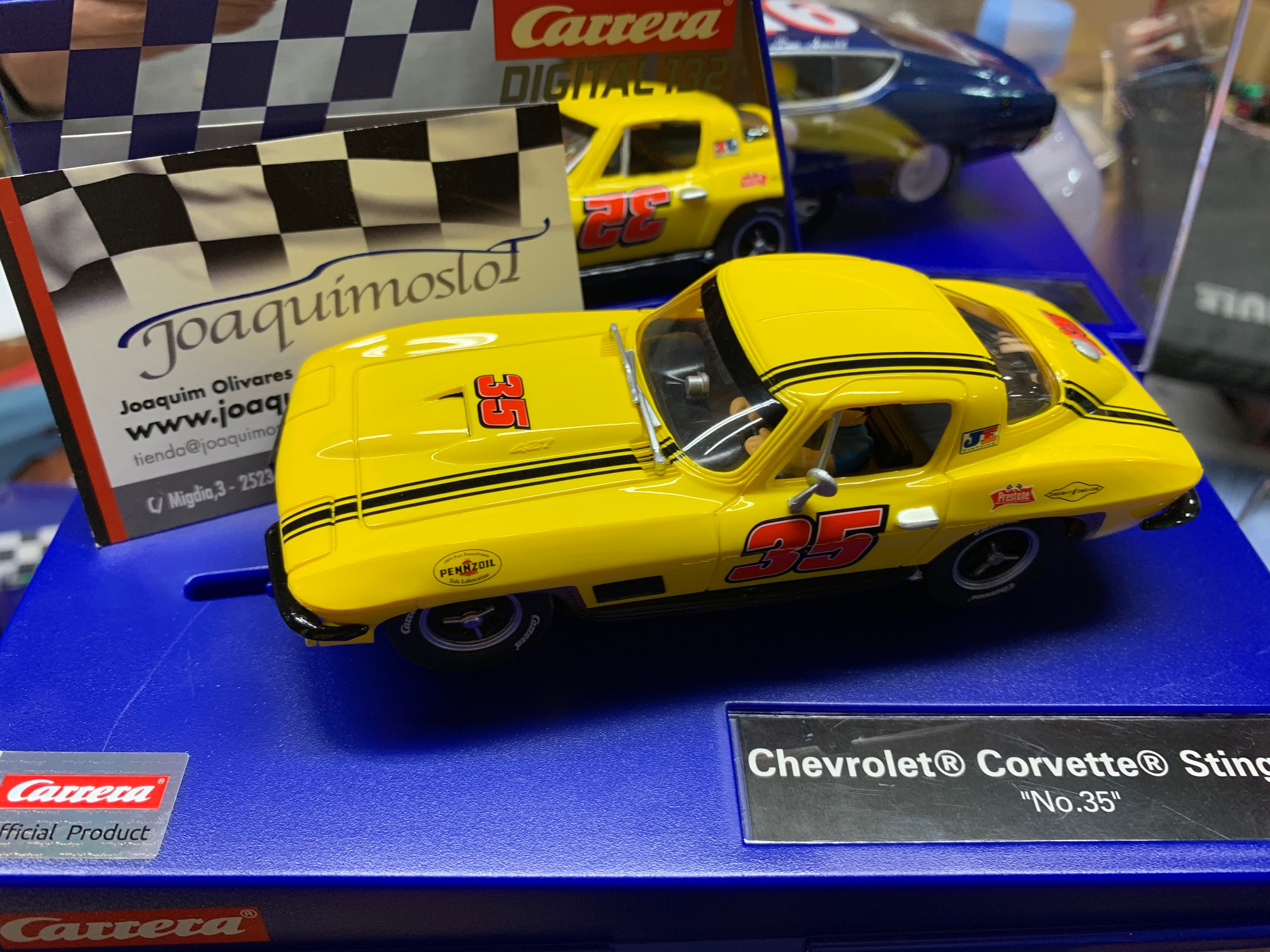 carrera digital 30906 chevrolet corvette sting ray #35