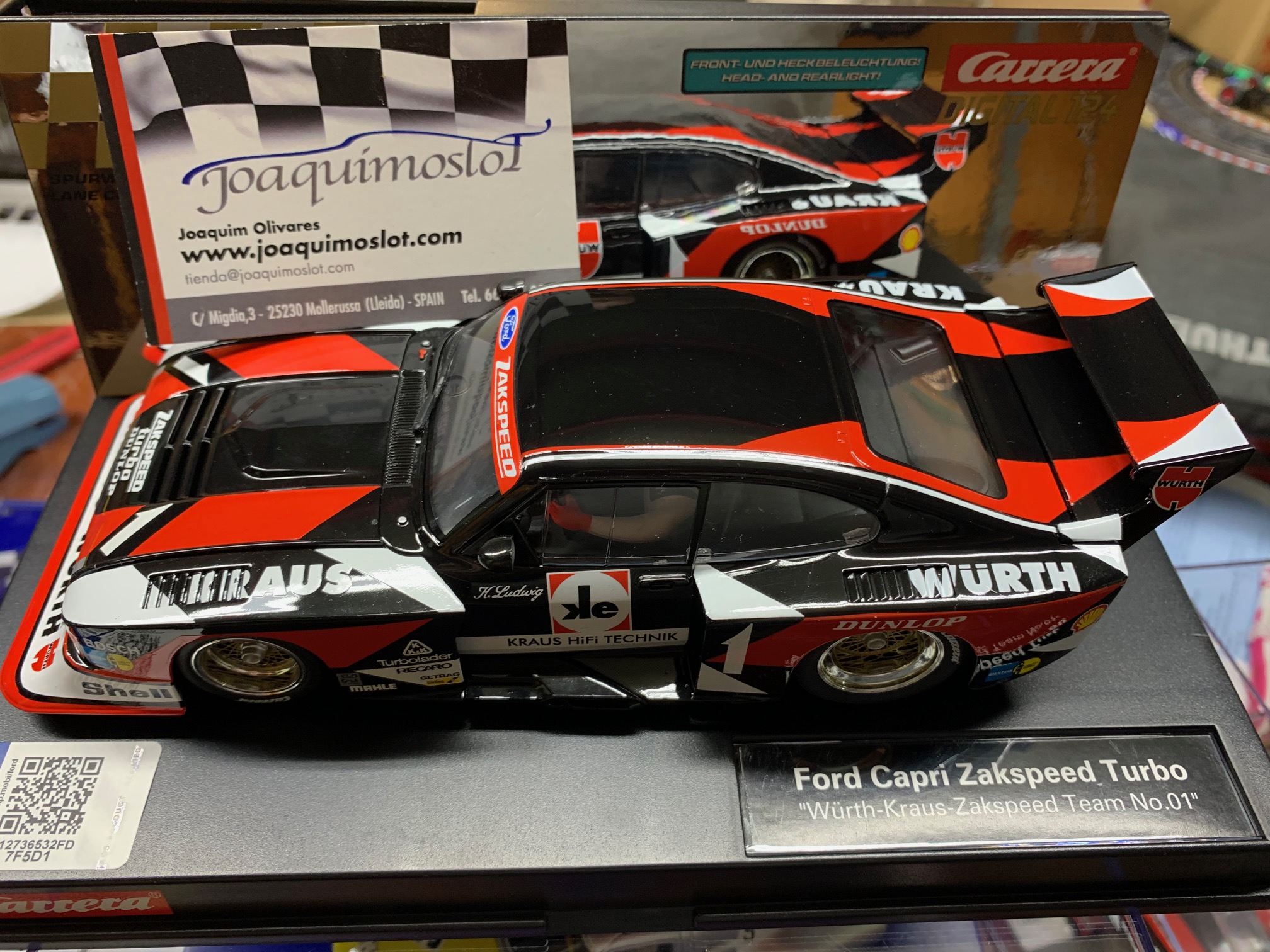 carrera digital 124 ford 23870 zakspeed "würth-zakspeed team #1