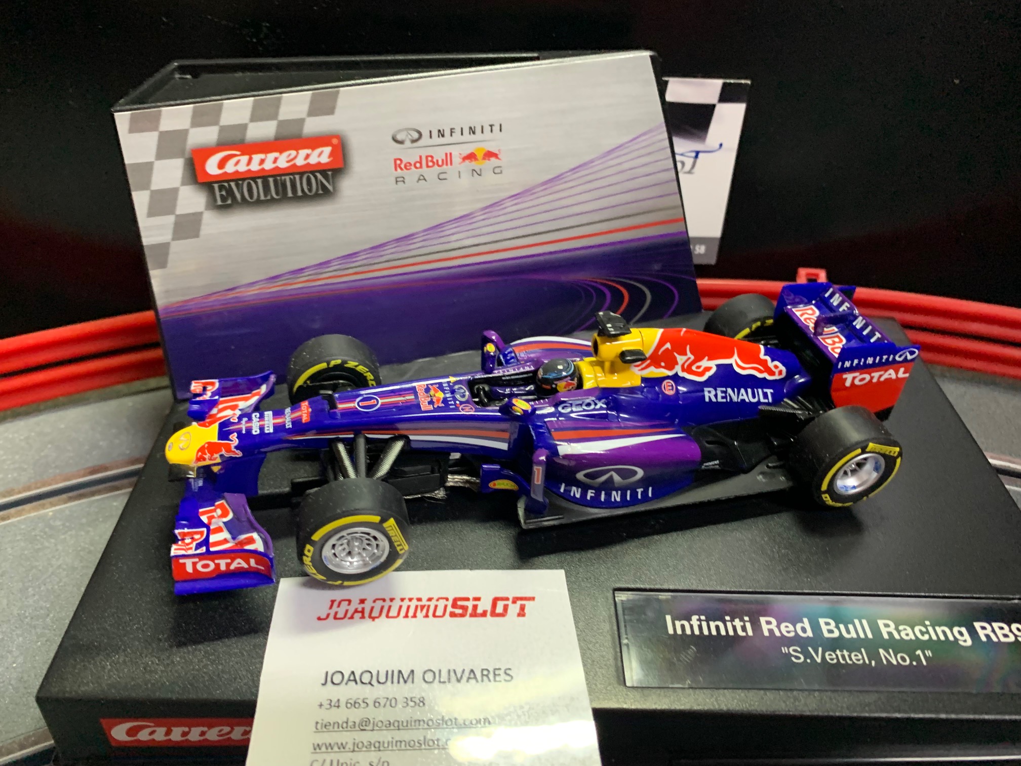 carrera evolution 27465 red bull racing rb9 nº1 s.vettel