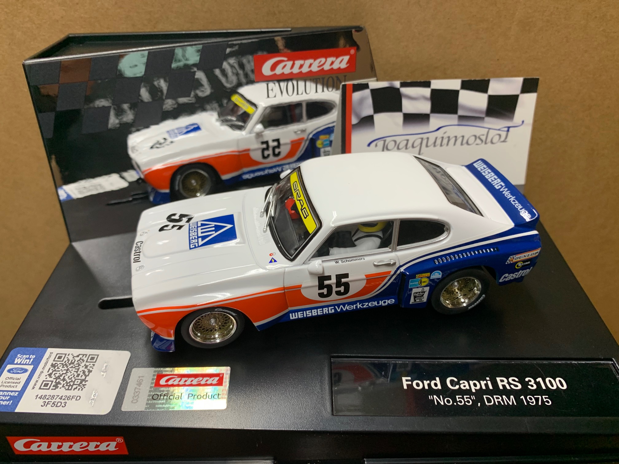 carrera evolution 27629 ford capri rs 3100 #55 drm 1975