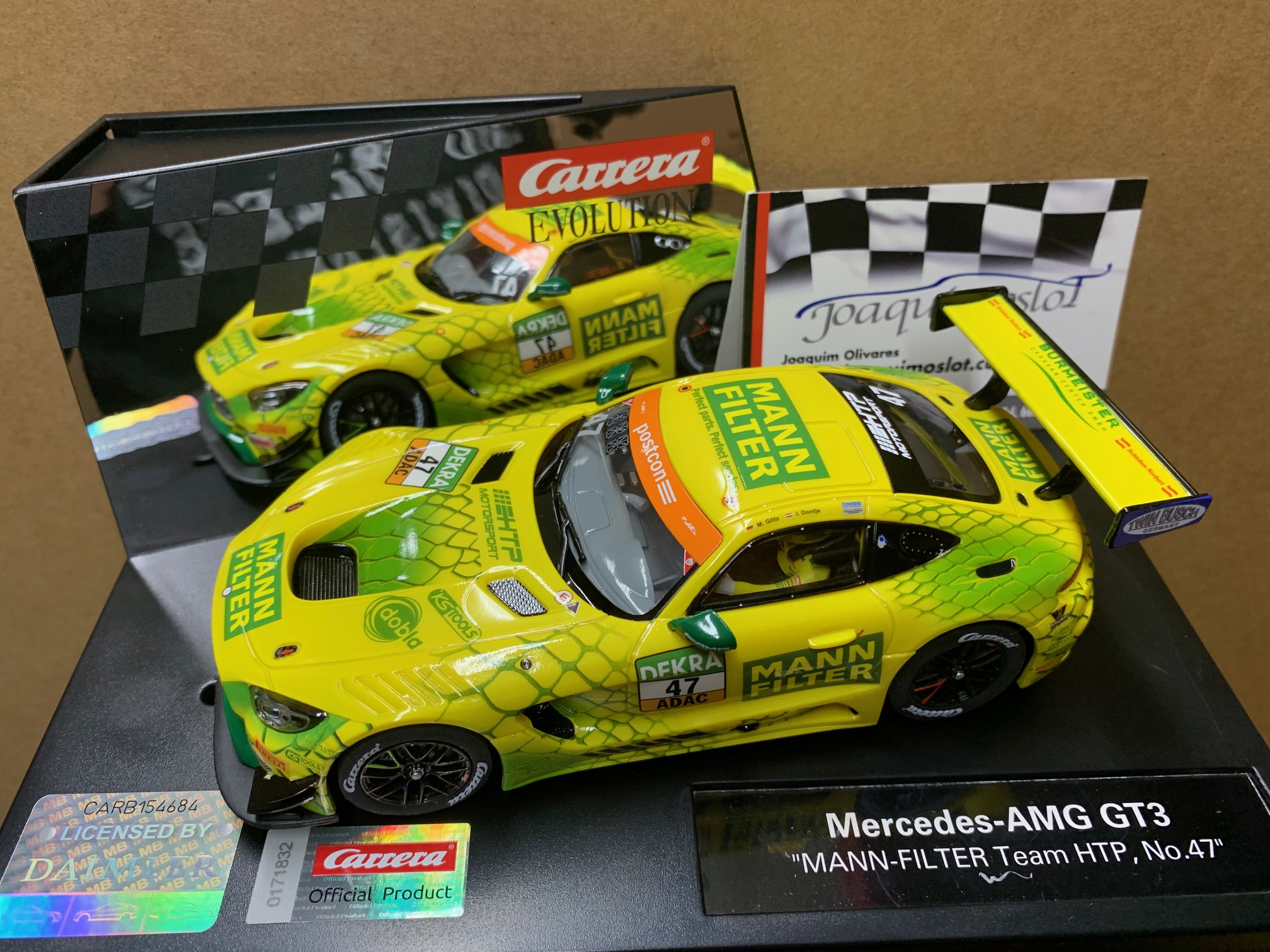carrera evolution 27617 mercedes-amg gt3 mann-filter team