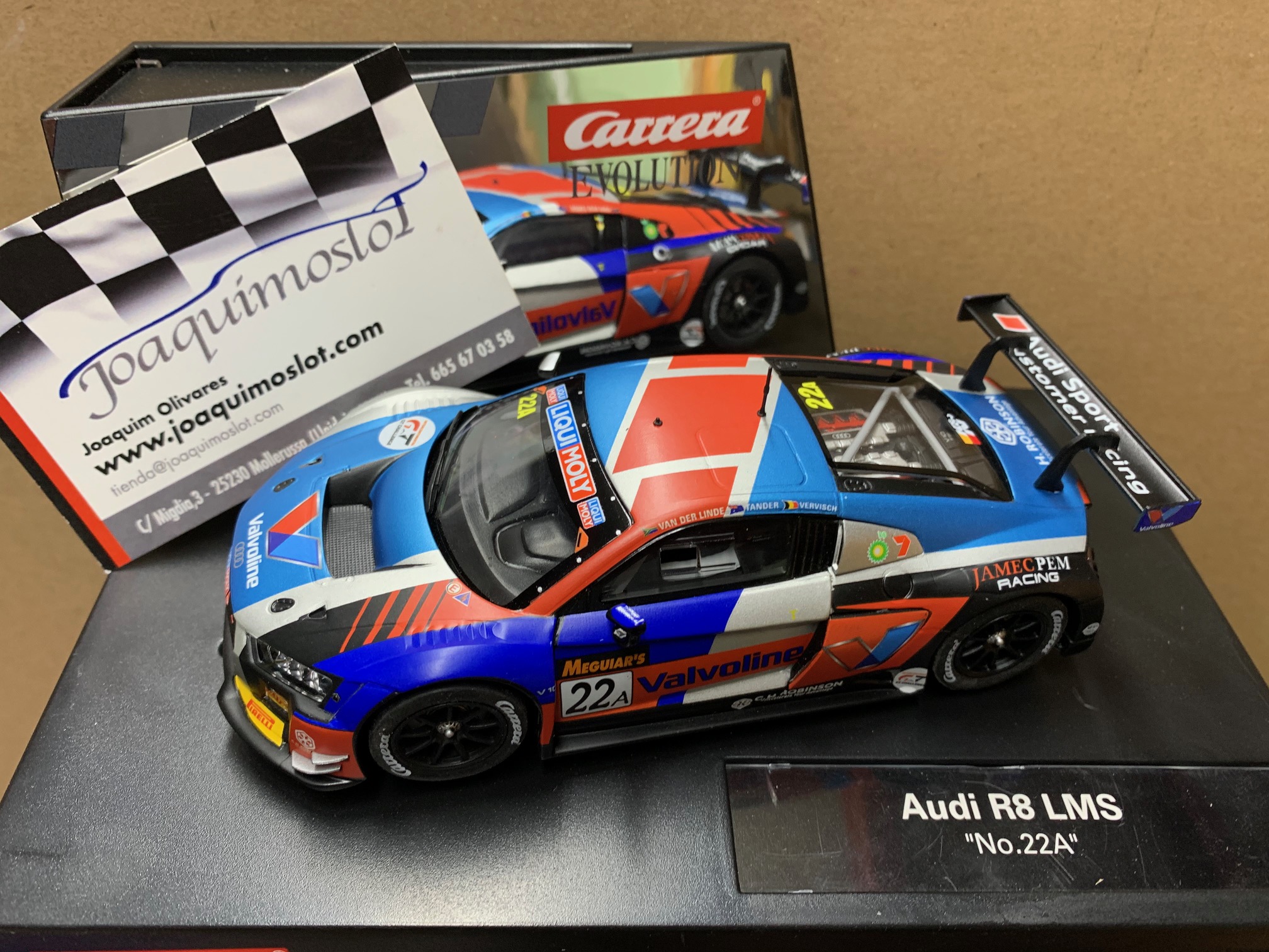 carrera evolution 27592 audi r8 lms #22a