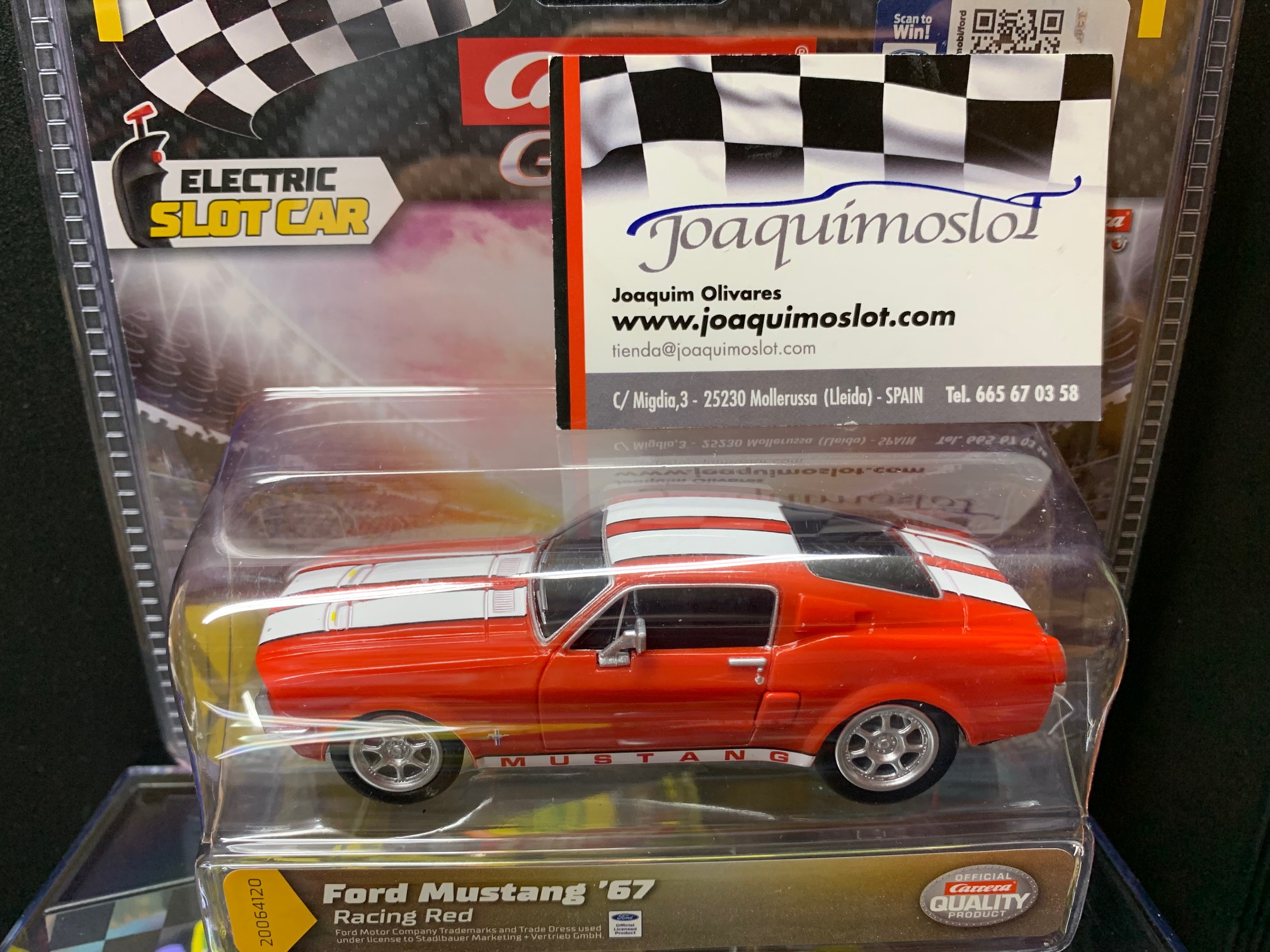 carrera go!!! 64120 ford mustang '67 - racing red