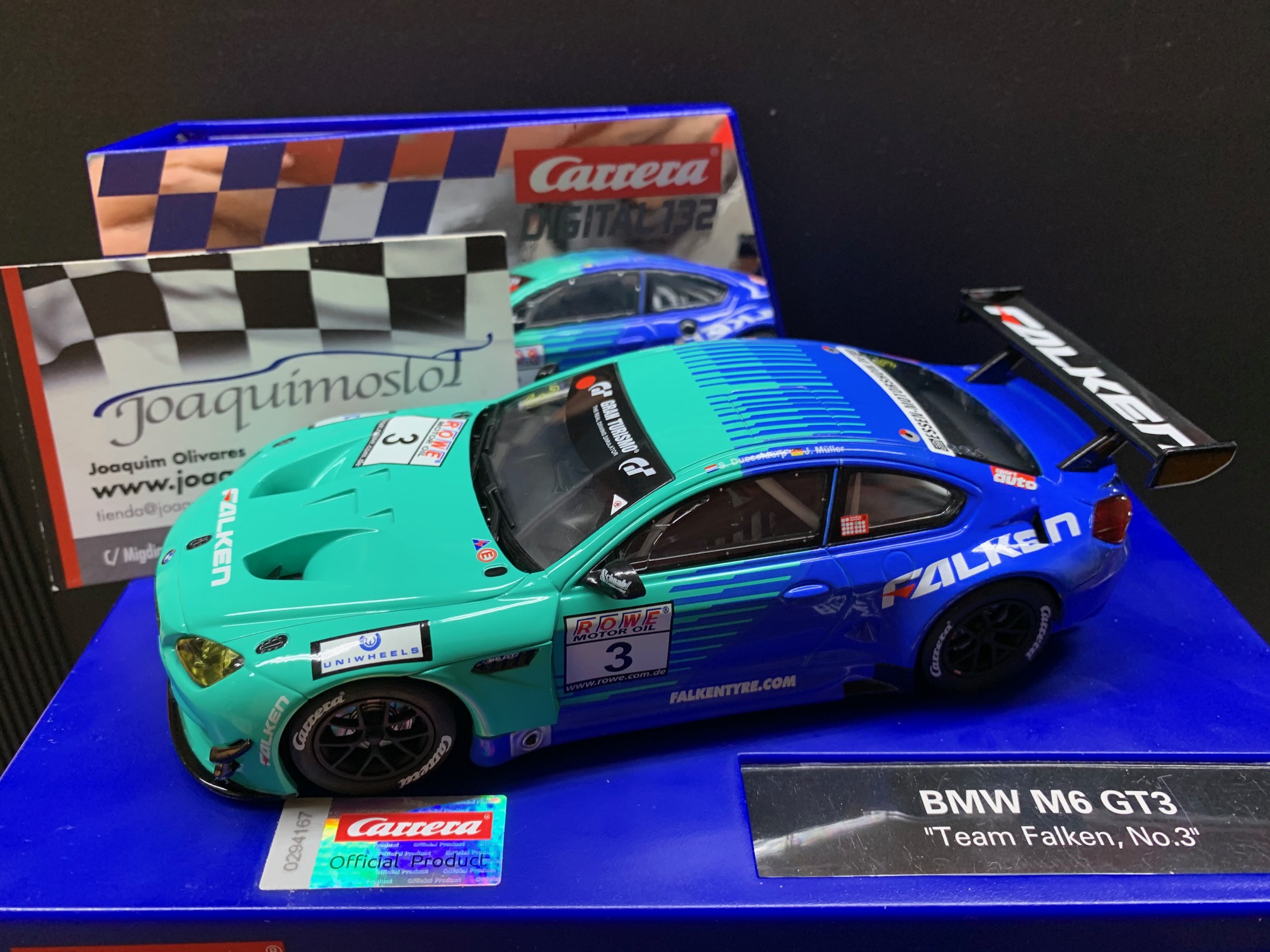 carrera digital 30844 bmw m6 gt3 team falken nº3