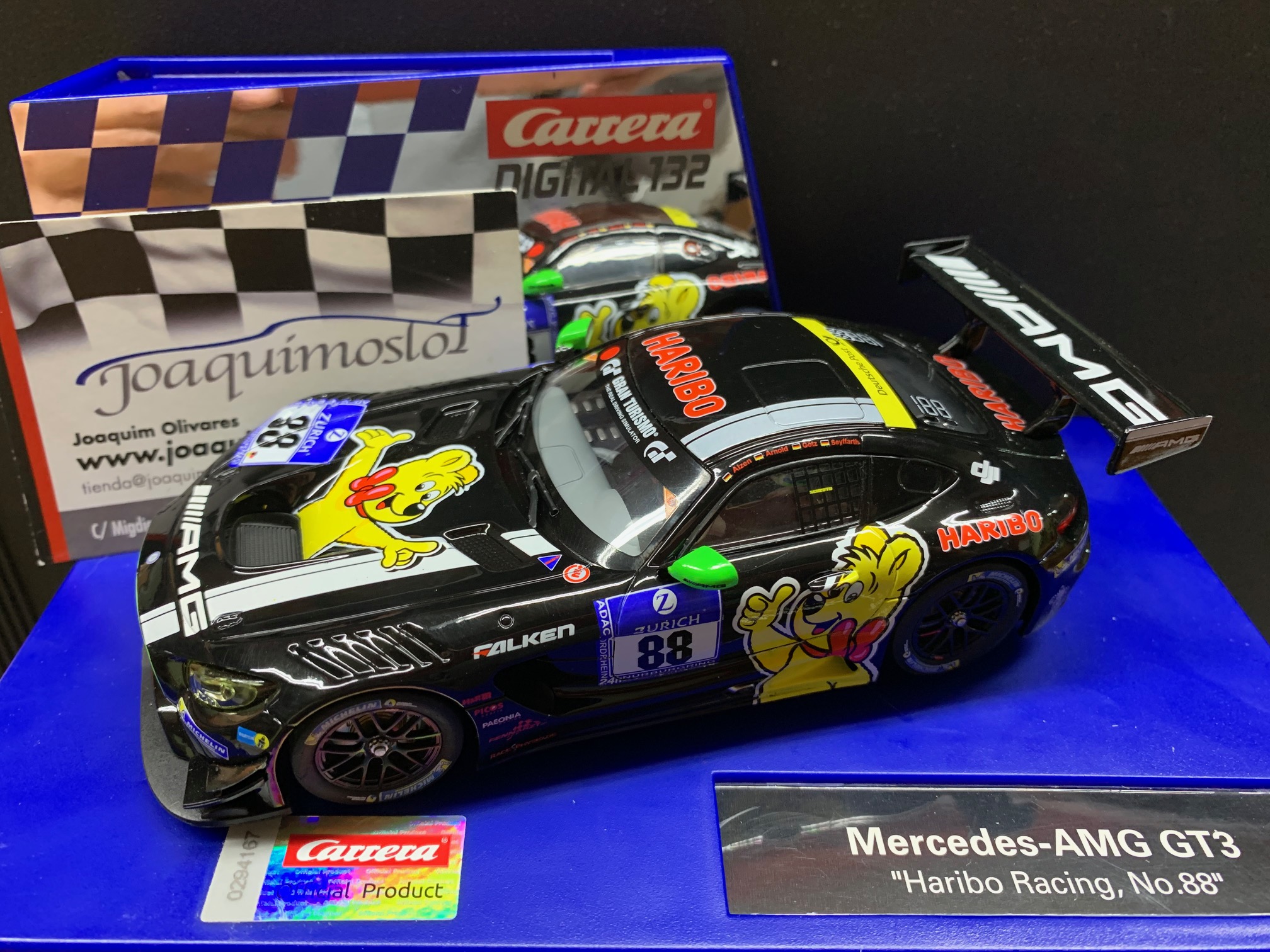 carrera digital 30782 mercedes amg gt3 haribo racing nº88