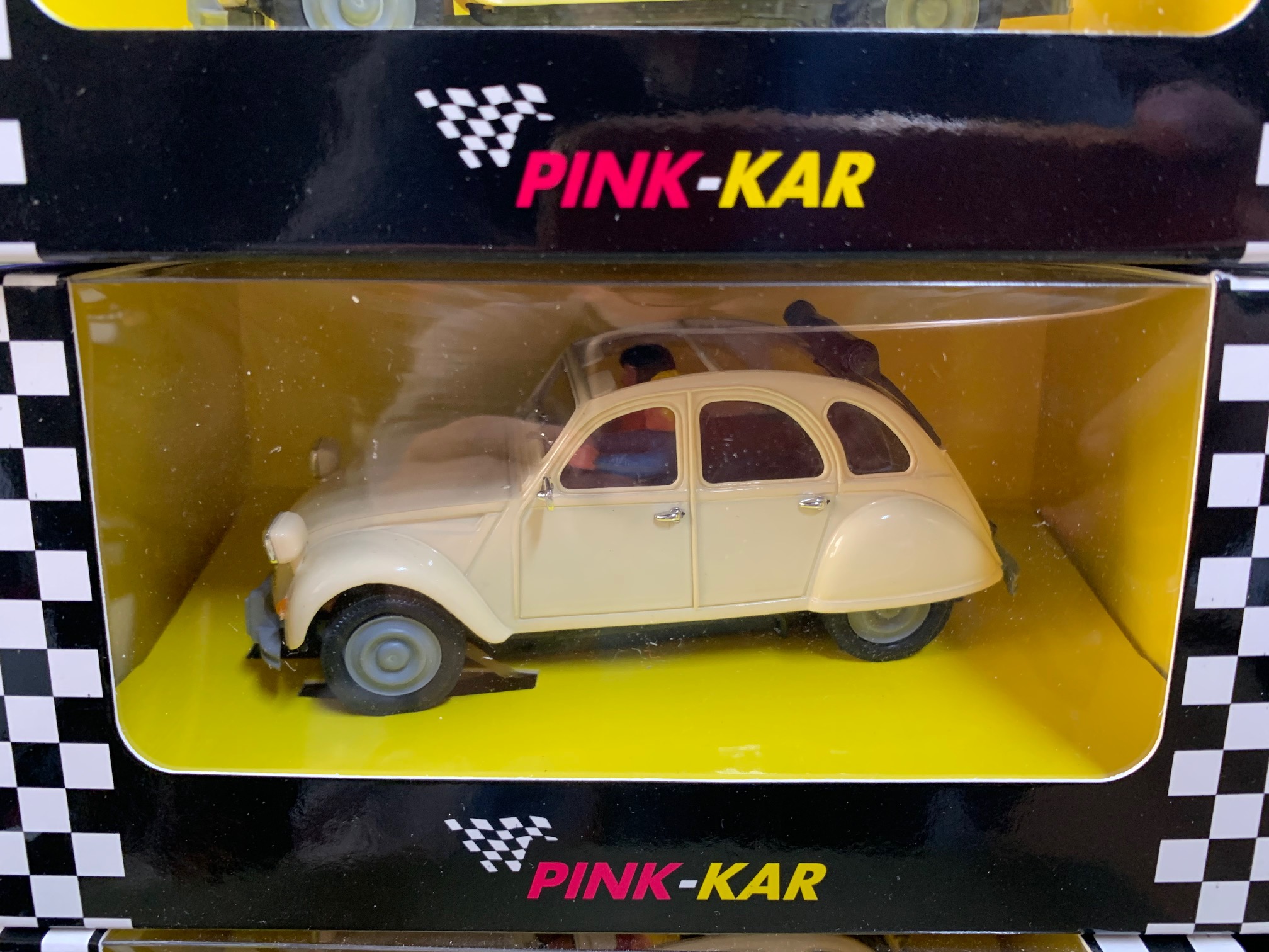 pink kar cv053 citroen 2 cv descapotable marfil