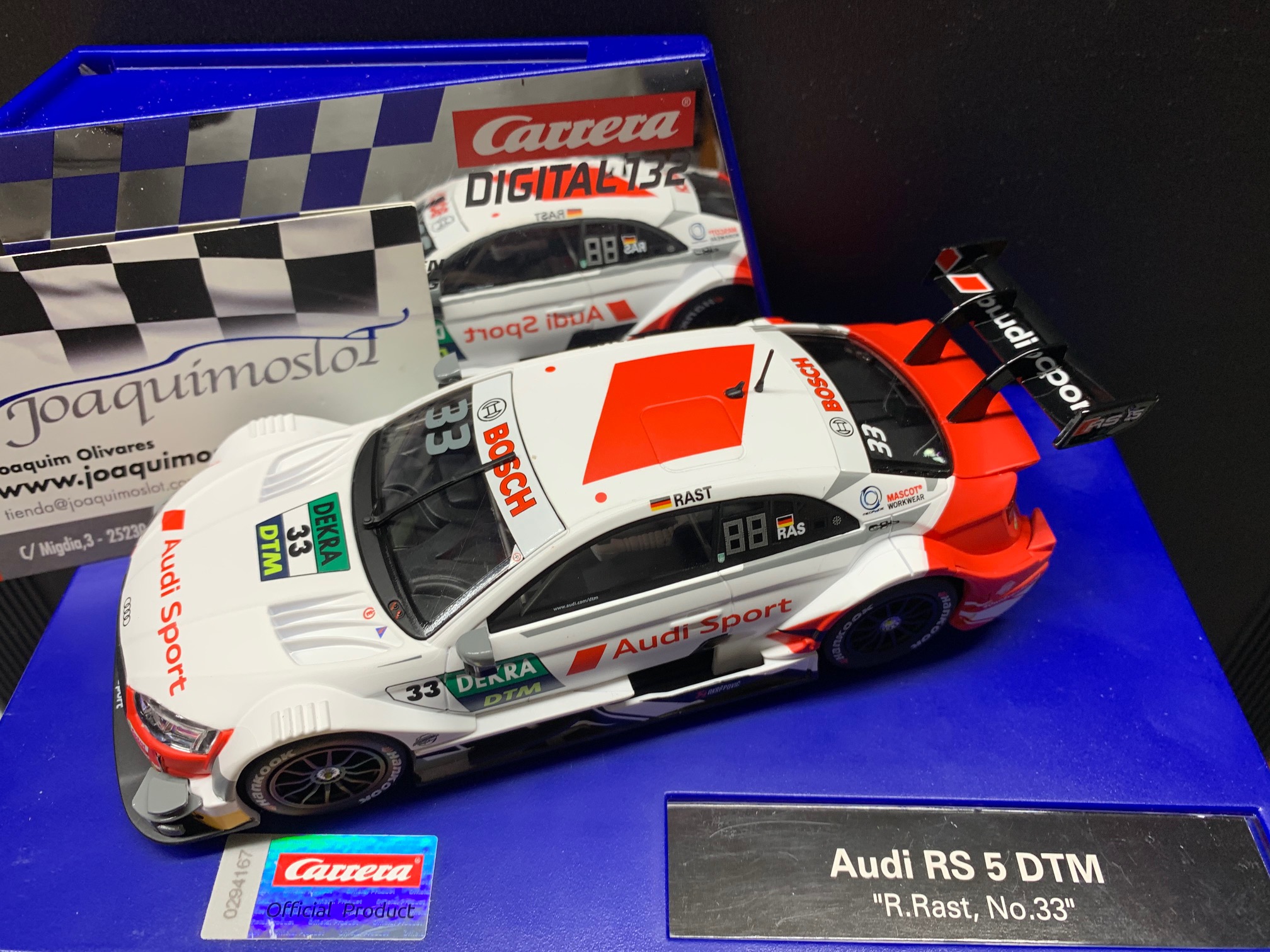 carrera digital 30935 audi rs 5 dtm "r.rast no.33"