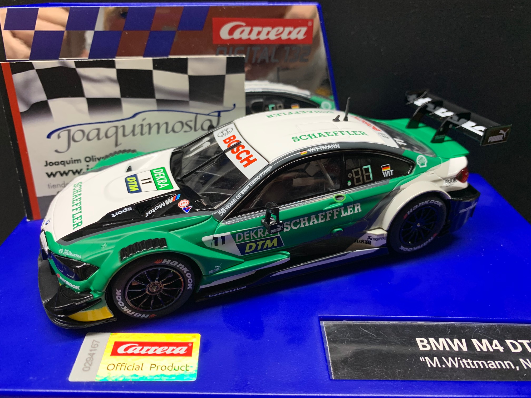 carrera digital 30937 bmw m4 dtm m.wittmann nº11