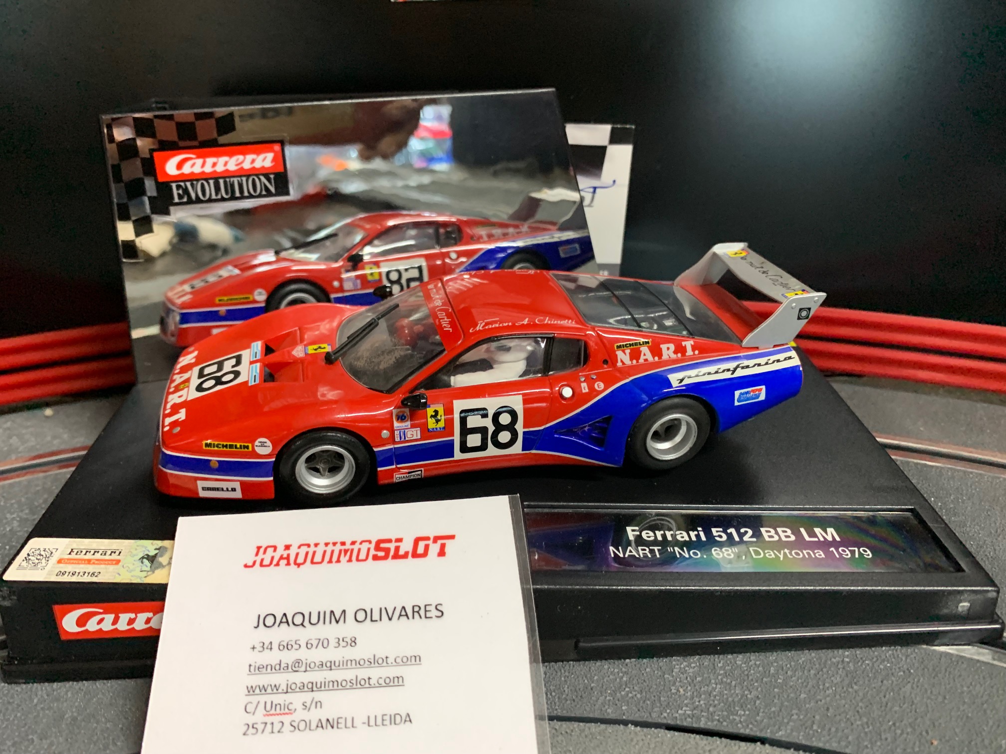 carrera evolution 27371 ferrari 512 bb lm nart nº68 daytona 1979