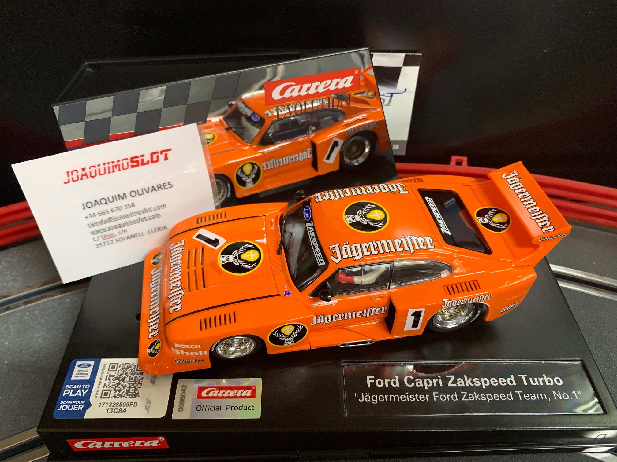 carrera evolution 27717 ford capri zakspeed turbo jagermeiste #1