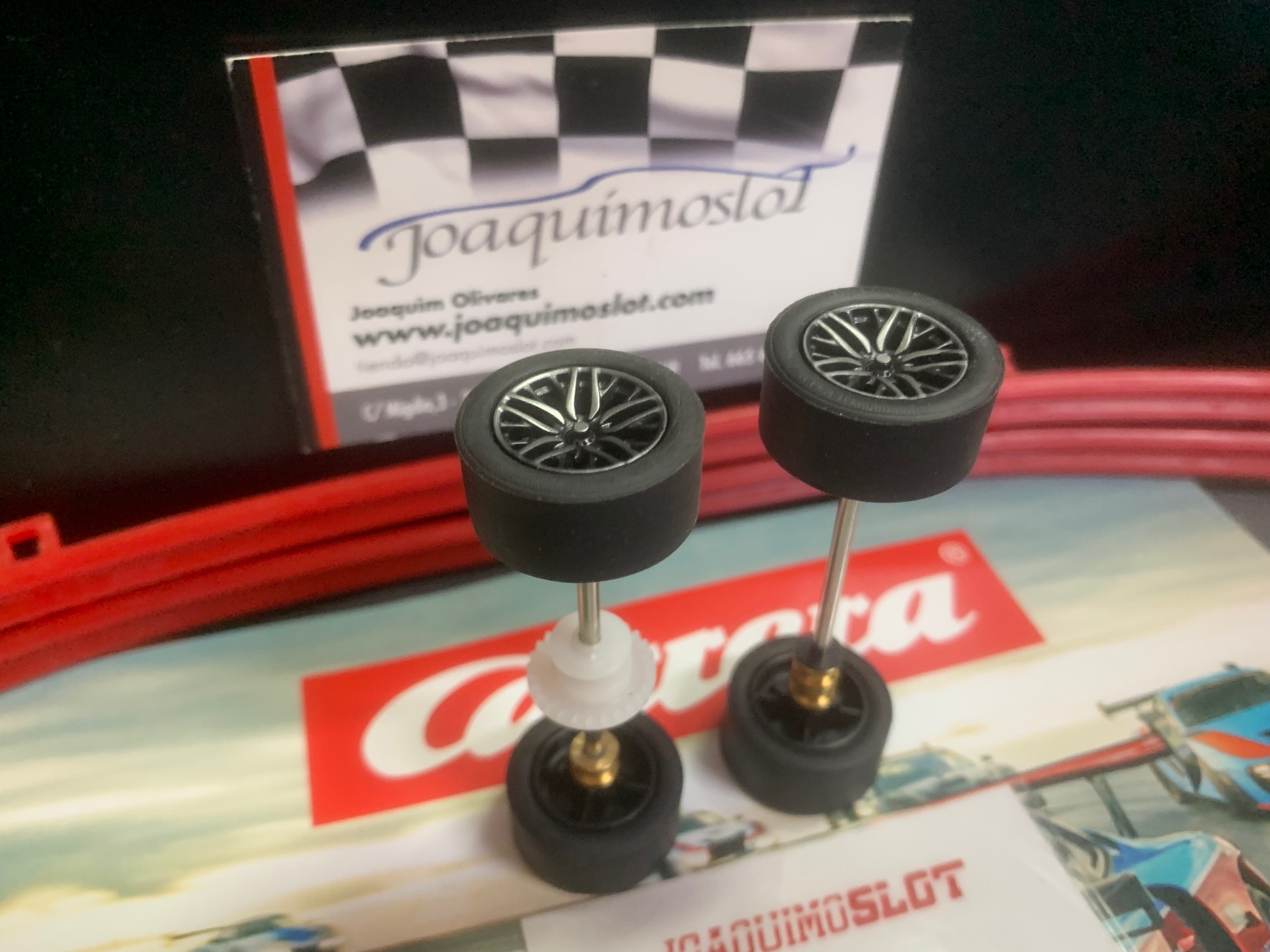 carrera evolution nio ruedas delantero y trasero